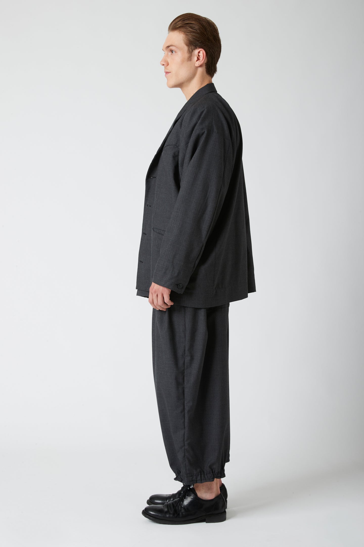 Tailored jacket - Grey pinstripe wool