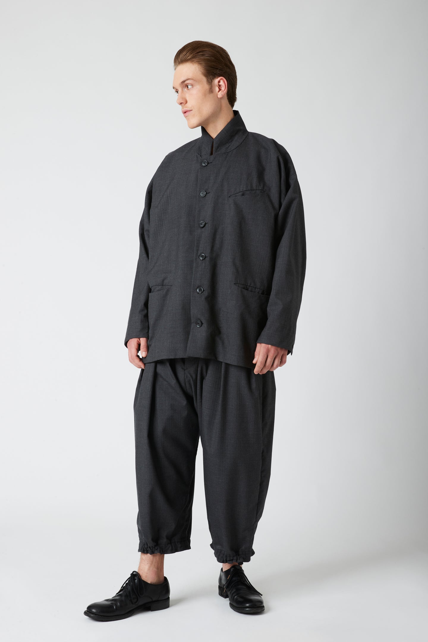 Tailored jacket - Grey pinstripe wool