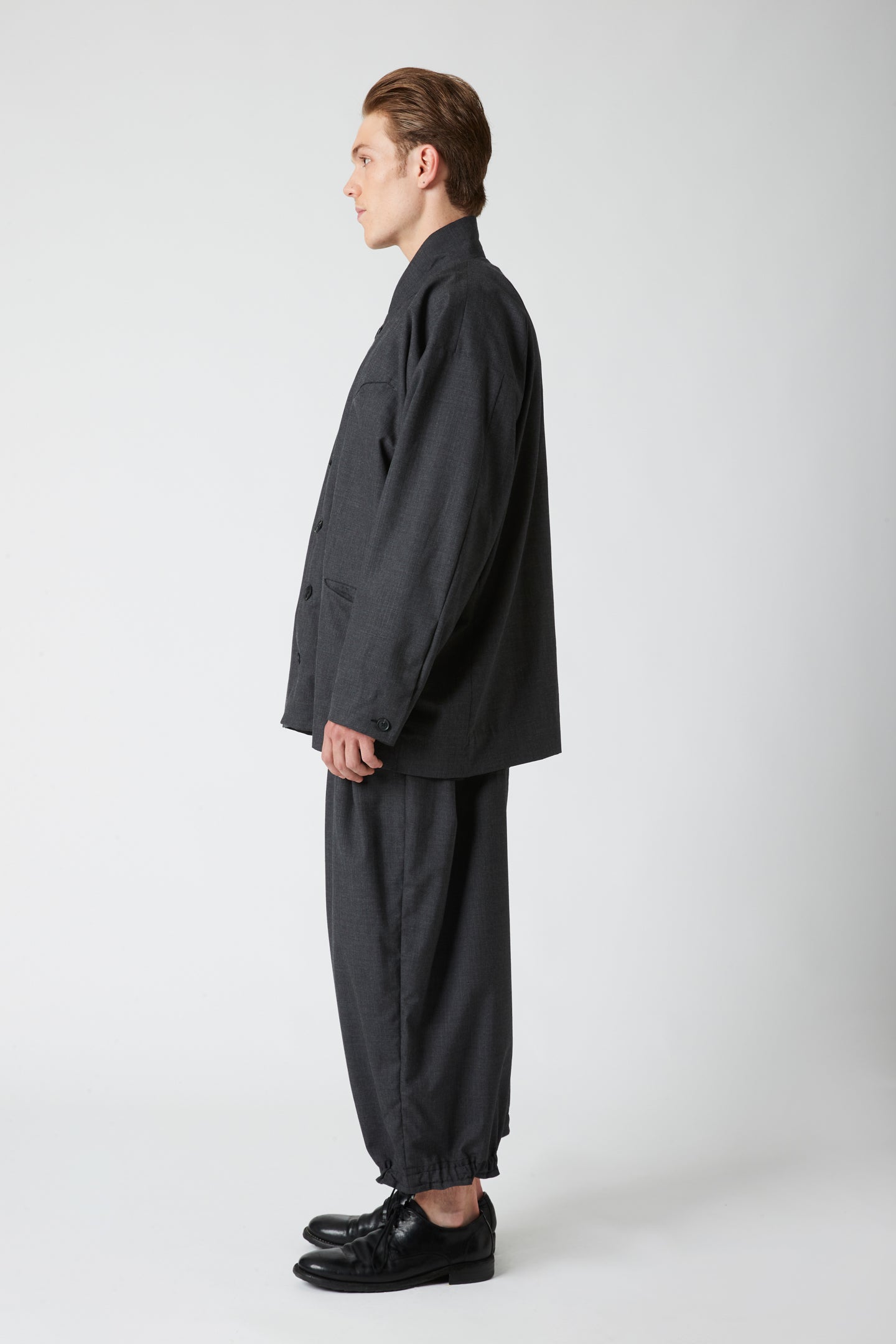 Tailored jacket - Grey pinstripe wool