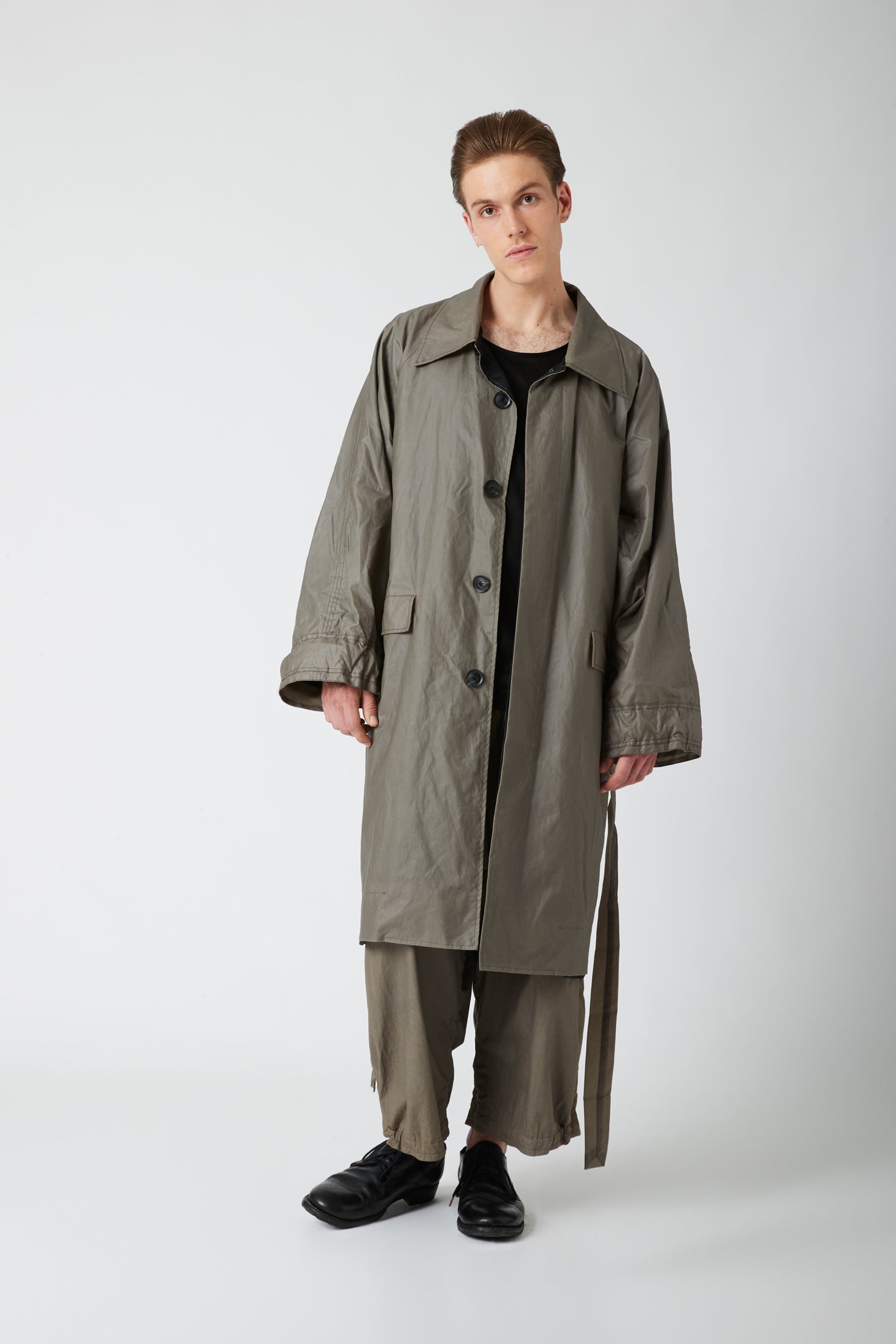 Mid length coat - Waxed cotton