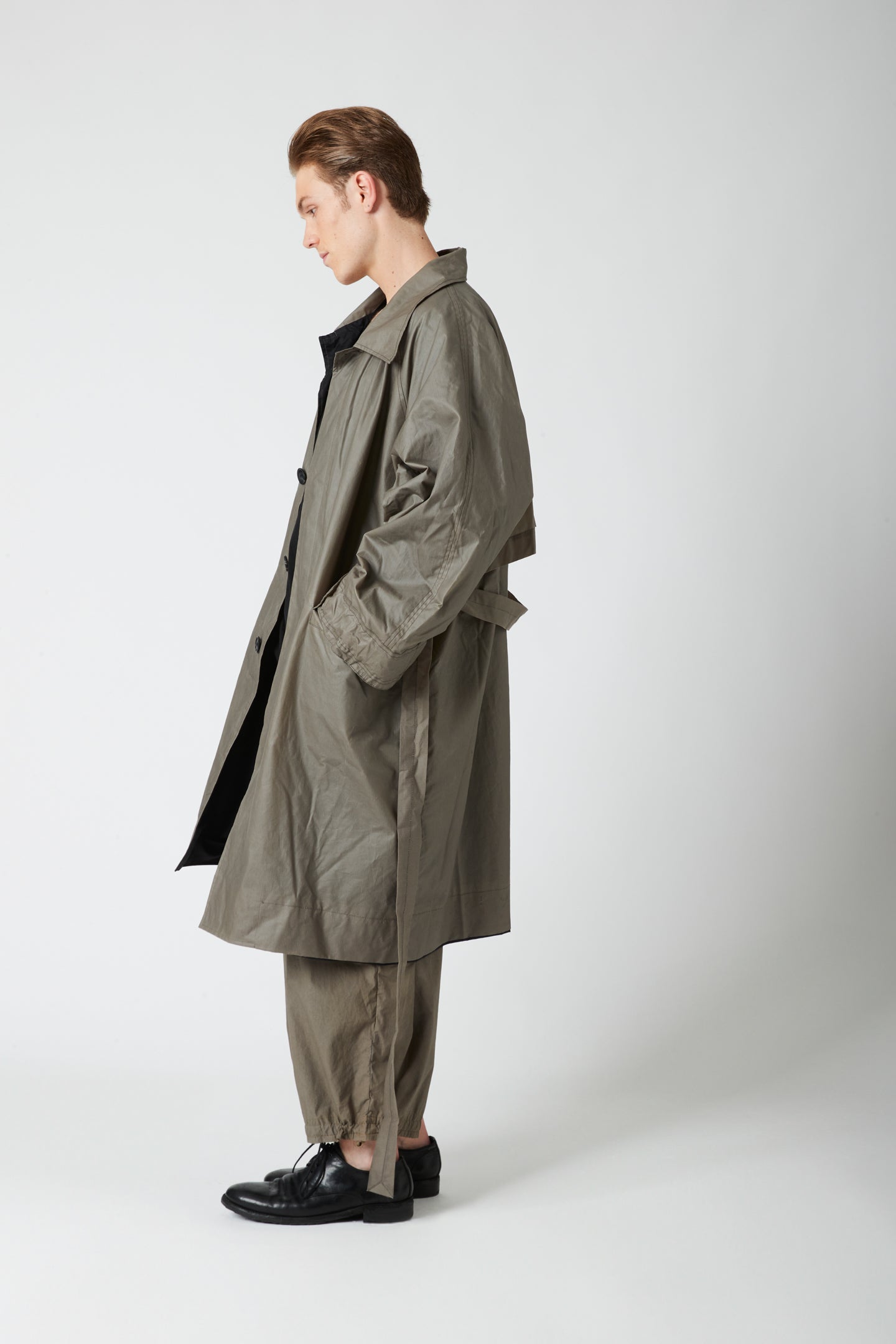 Mid length coat - Waxed cotton