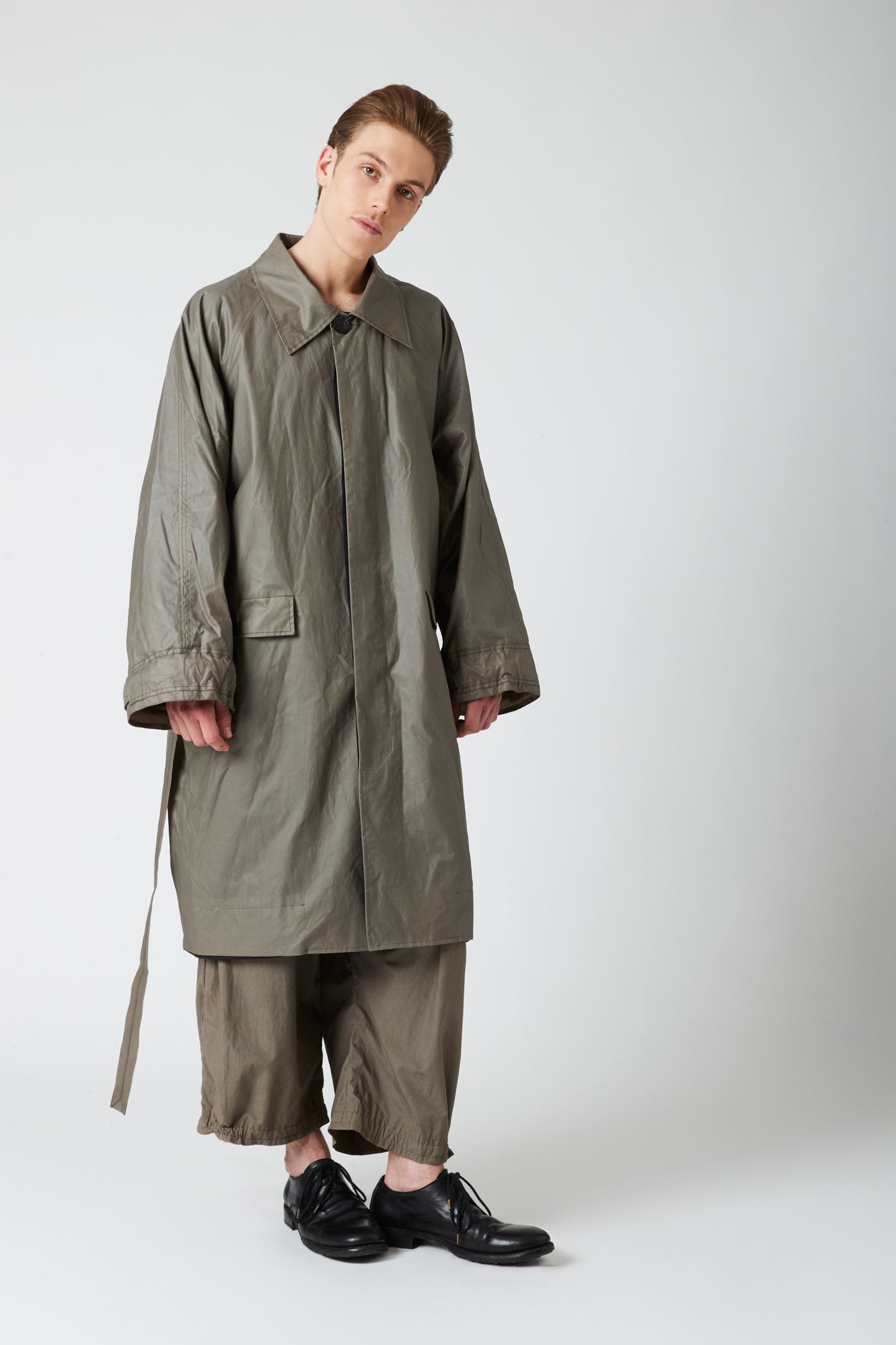 Mid length coat - Waxed cotton