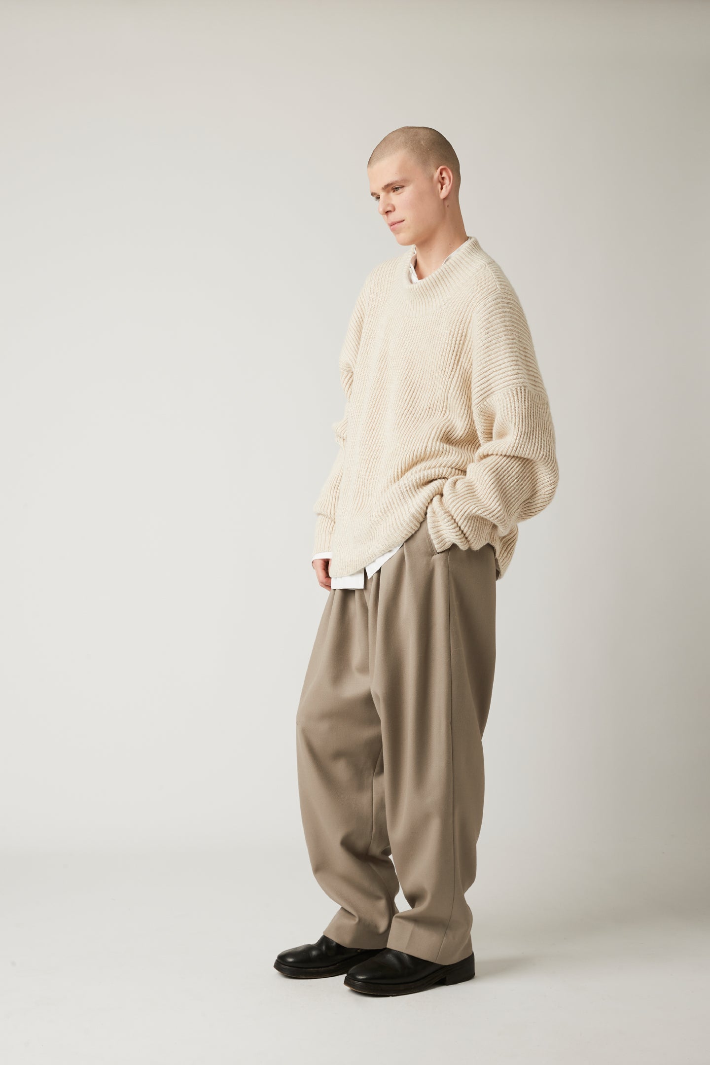 Fisherman knit - Baby alpaca/linen/silk