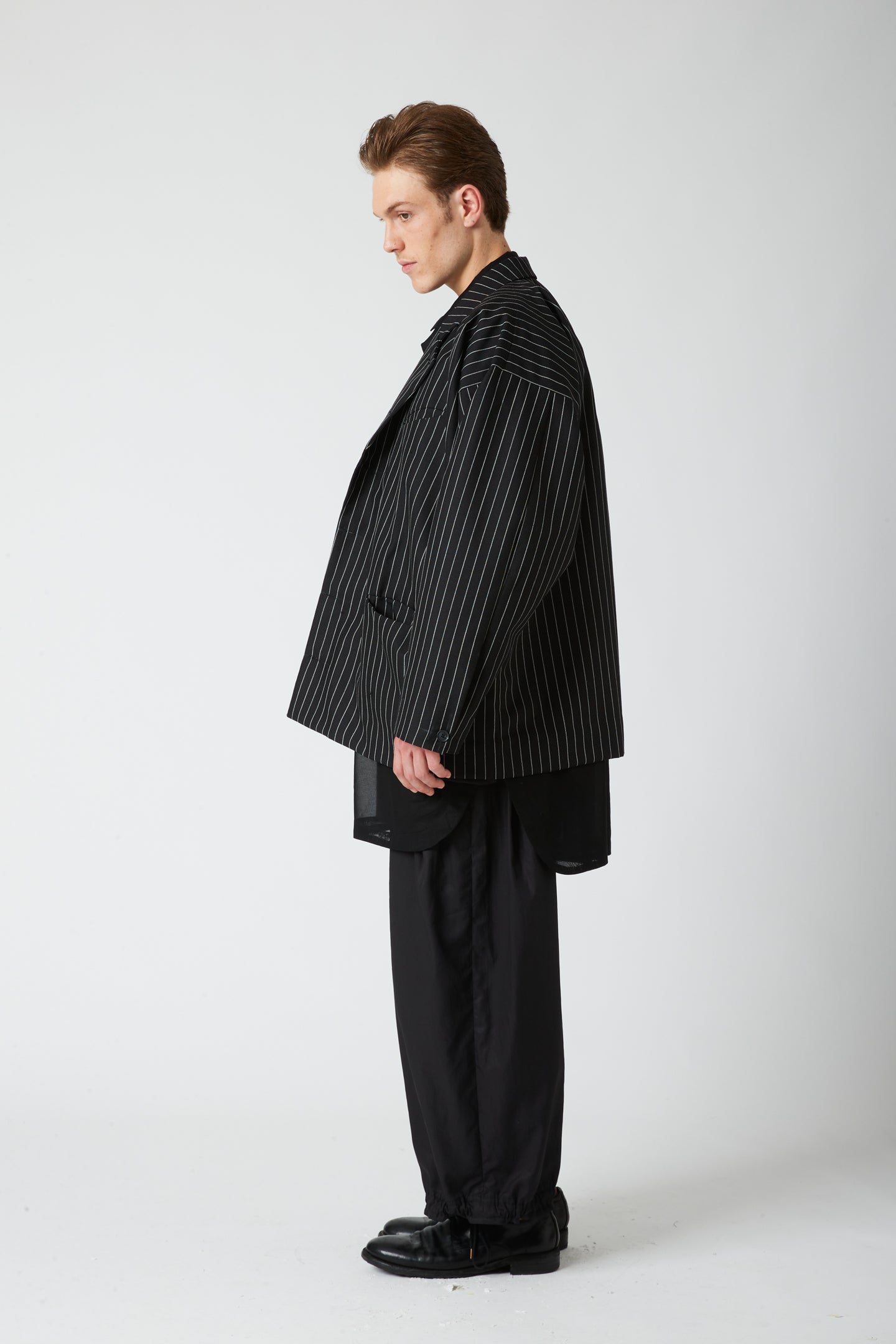 Tailored jacket - Pinstripe wool mohair