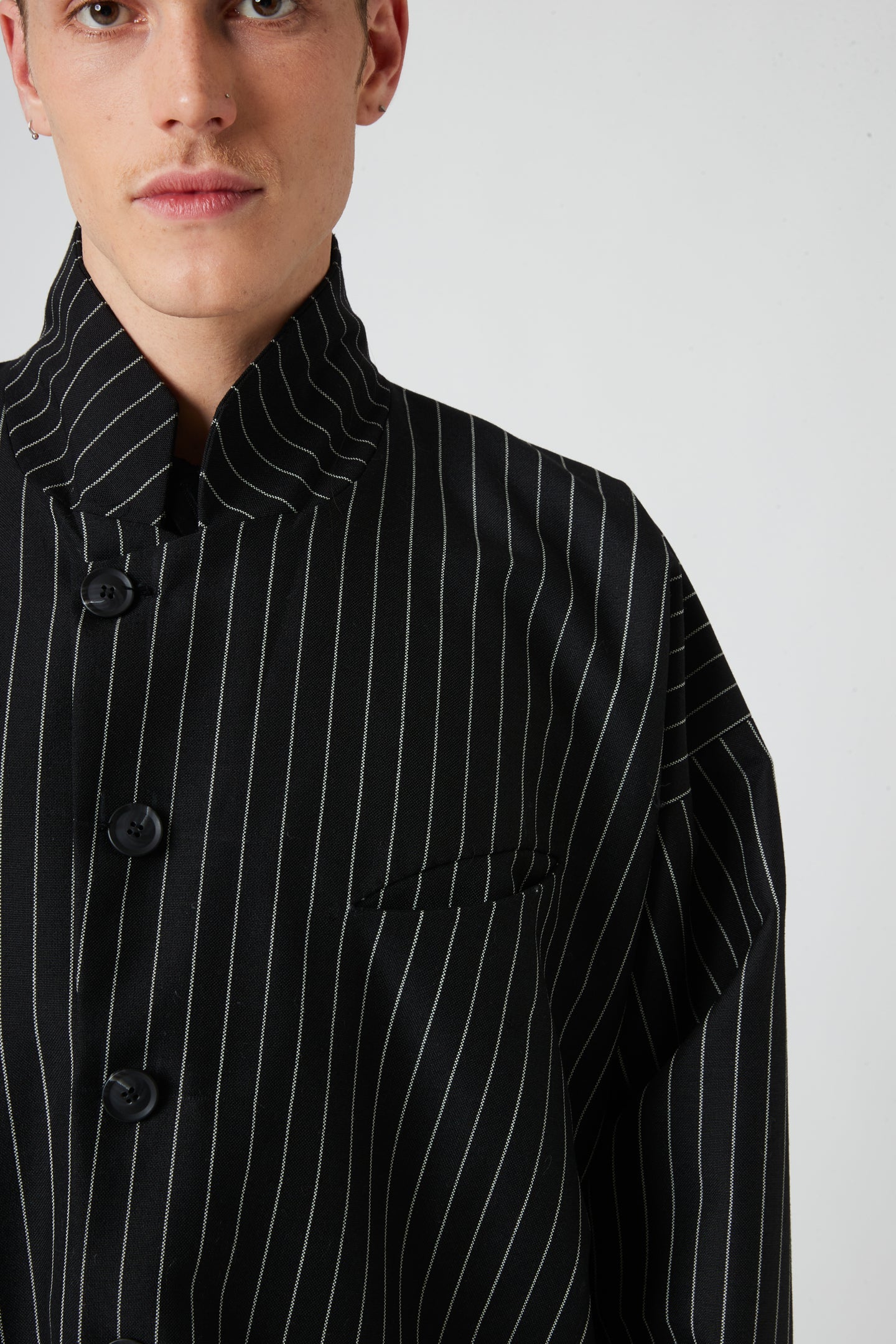 Tailored jacket - Pinstripe wool mohair