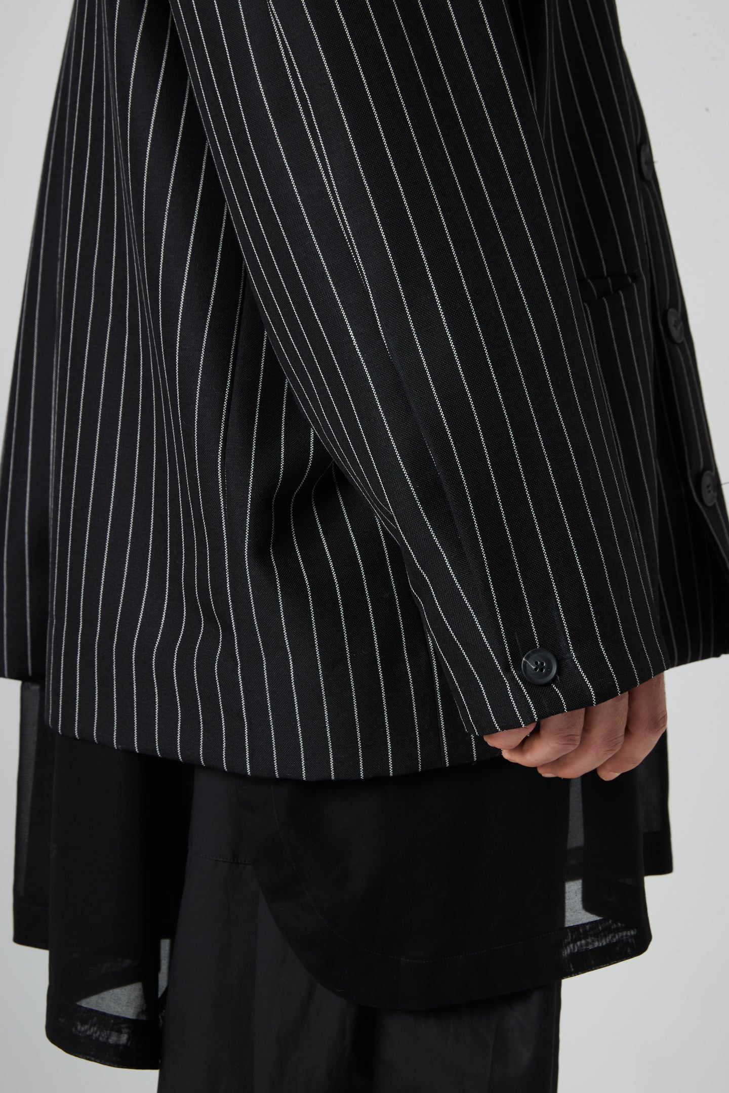 Tailored jacket - Pinstripe wool mohair