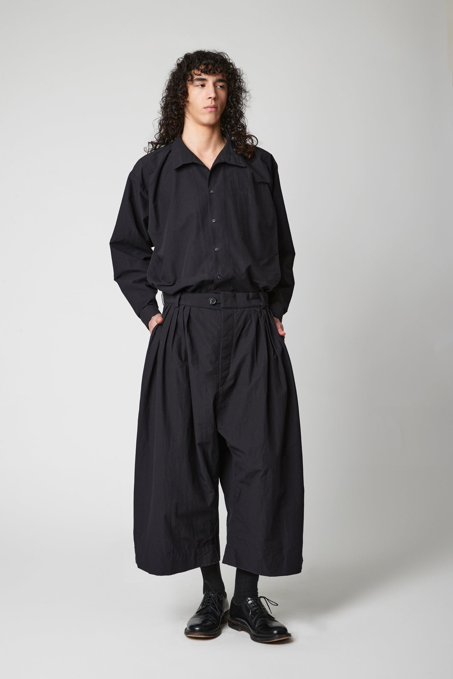 Volendam trouser - Cotton Wool crossgrain