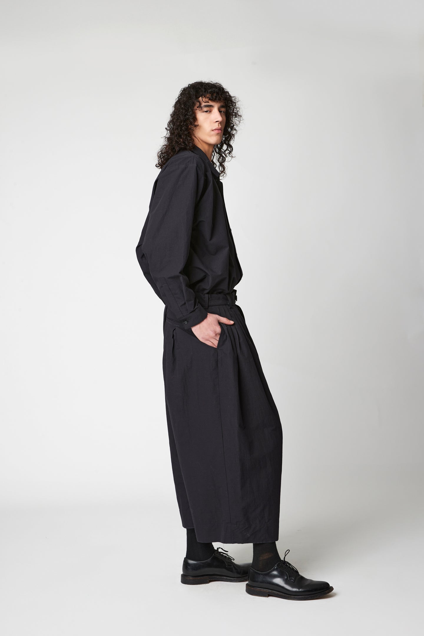 Volendam trouser - Cotton Wool crossgrain