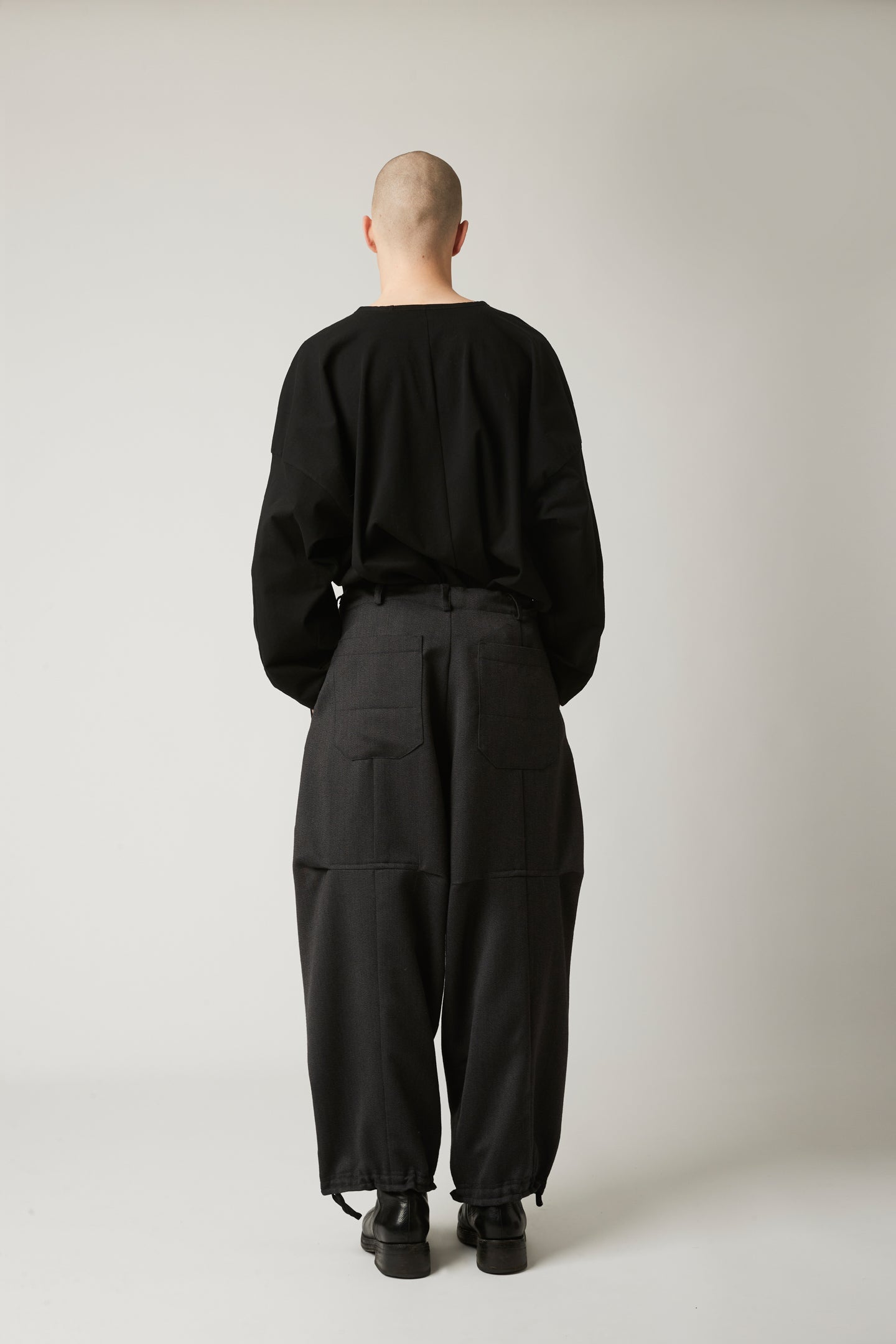 Balloon trouser - Thorn-proof wool