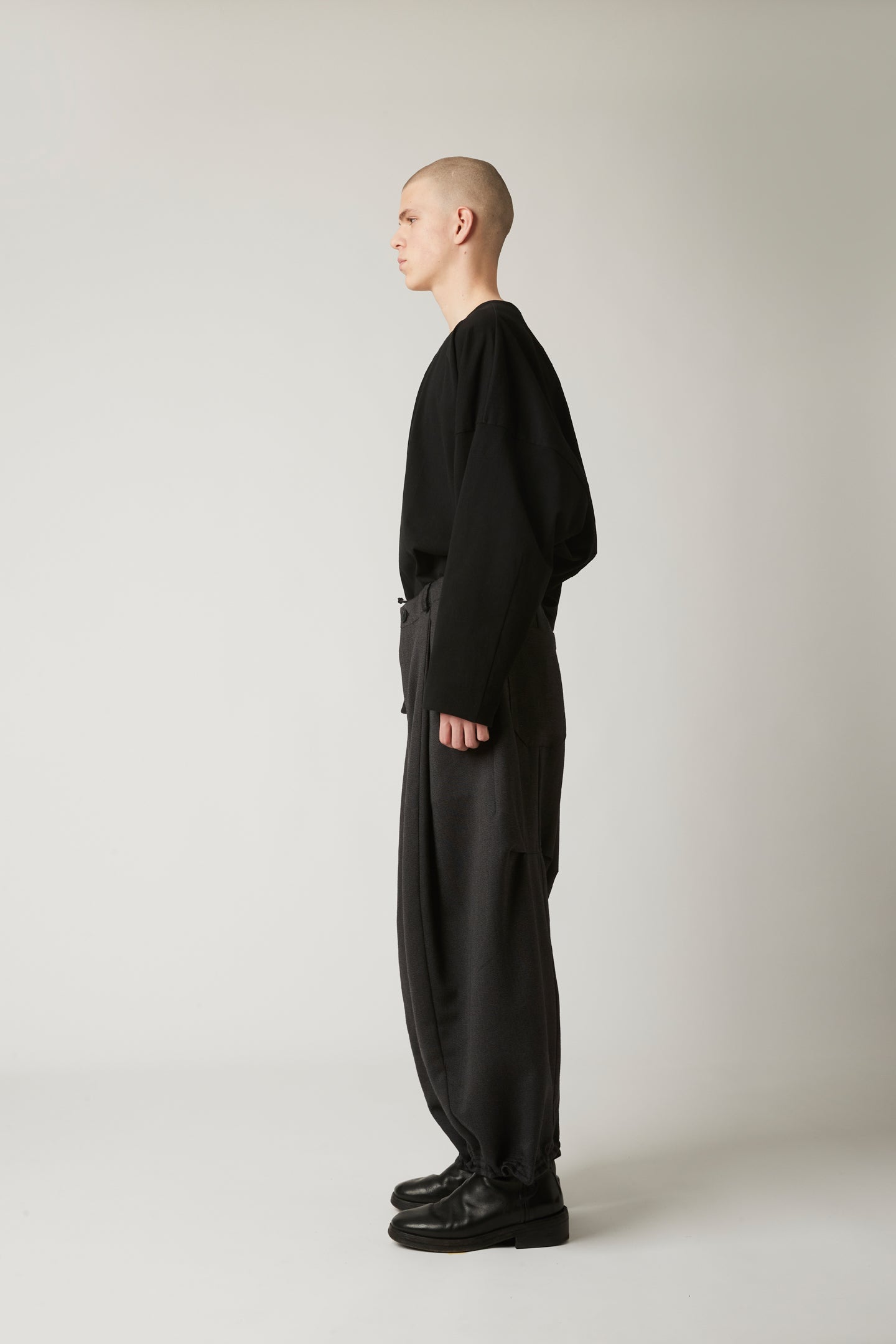 Balloon trouser - Thorn-proof wool