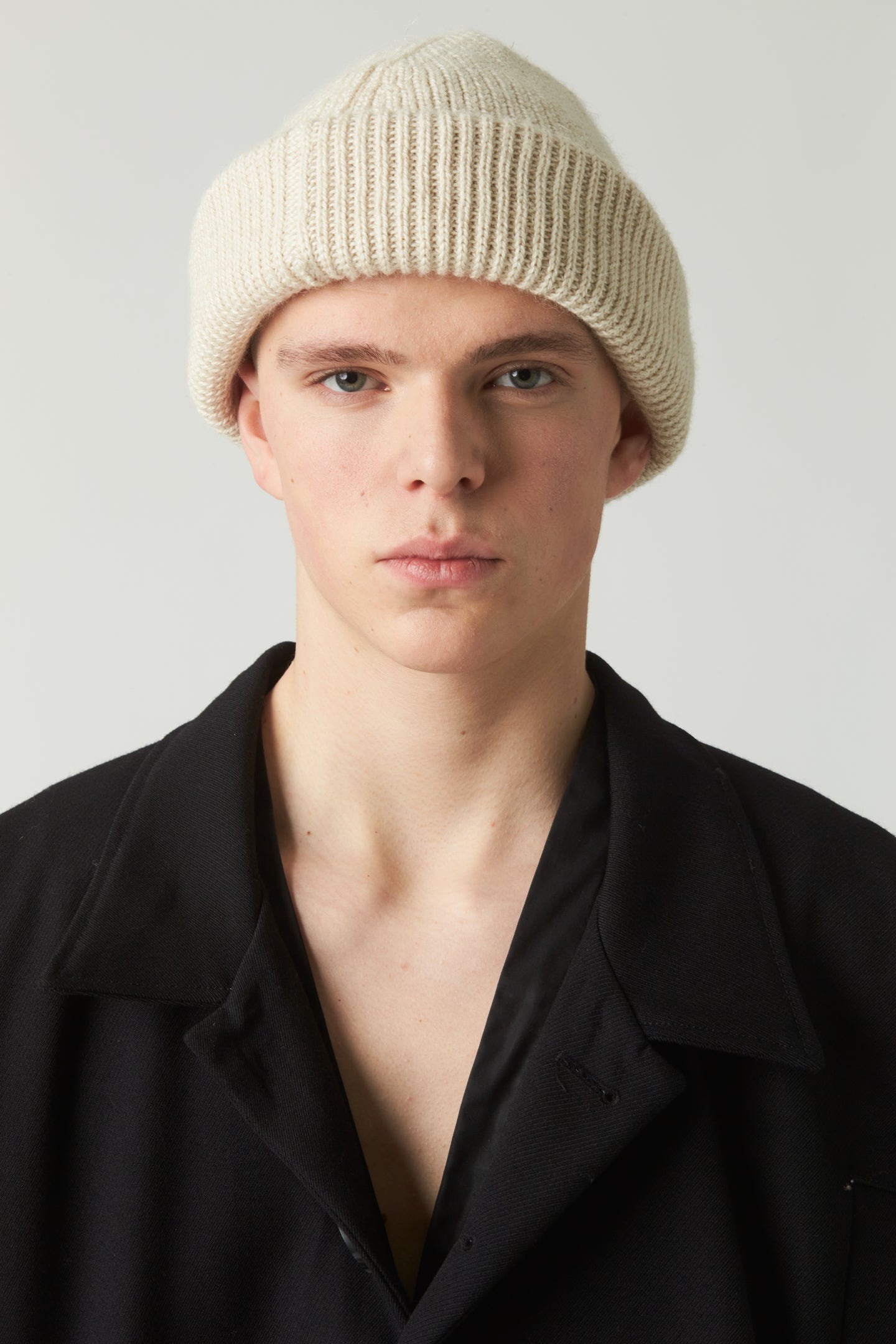 Oversized beanie - Baby alpaca/linen/silk