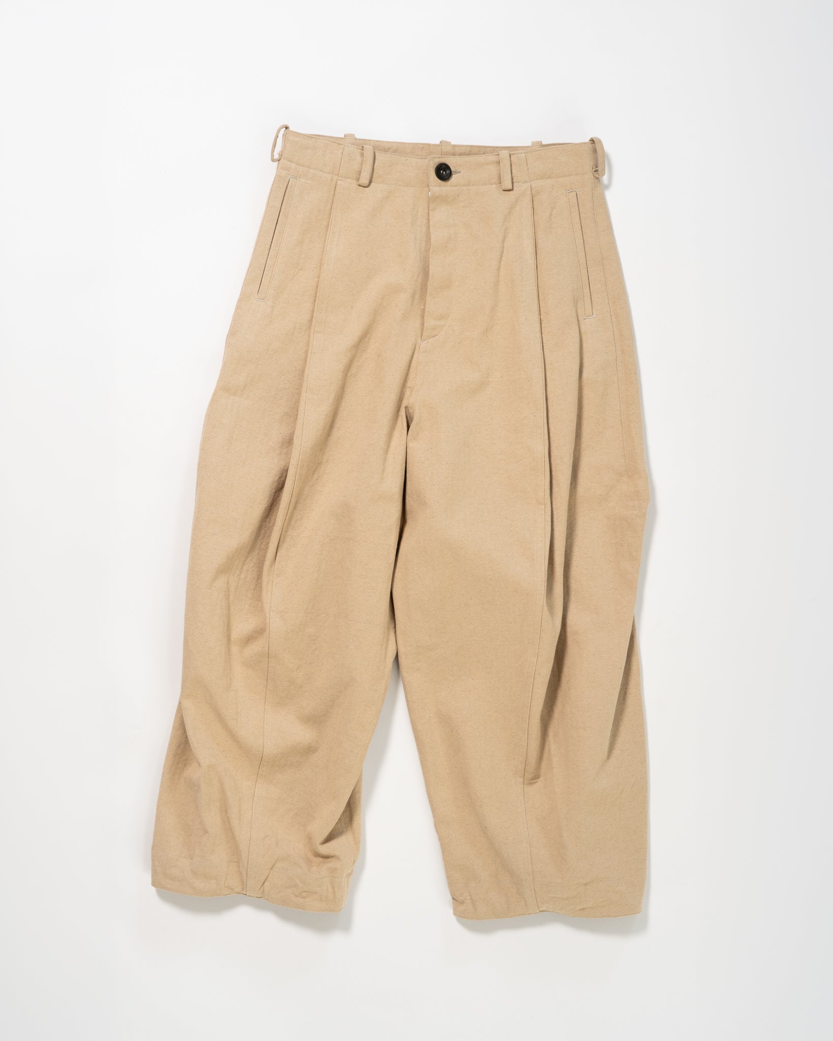 Balloon trouser - Cotton Linen Herringbone