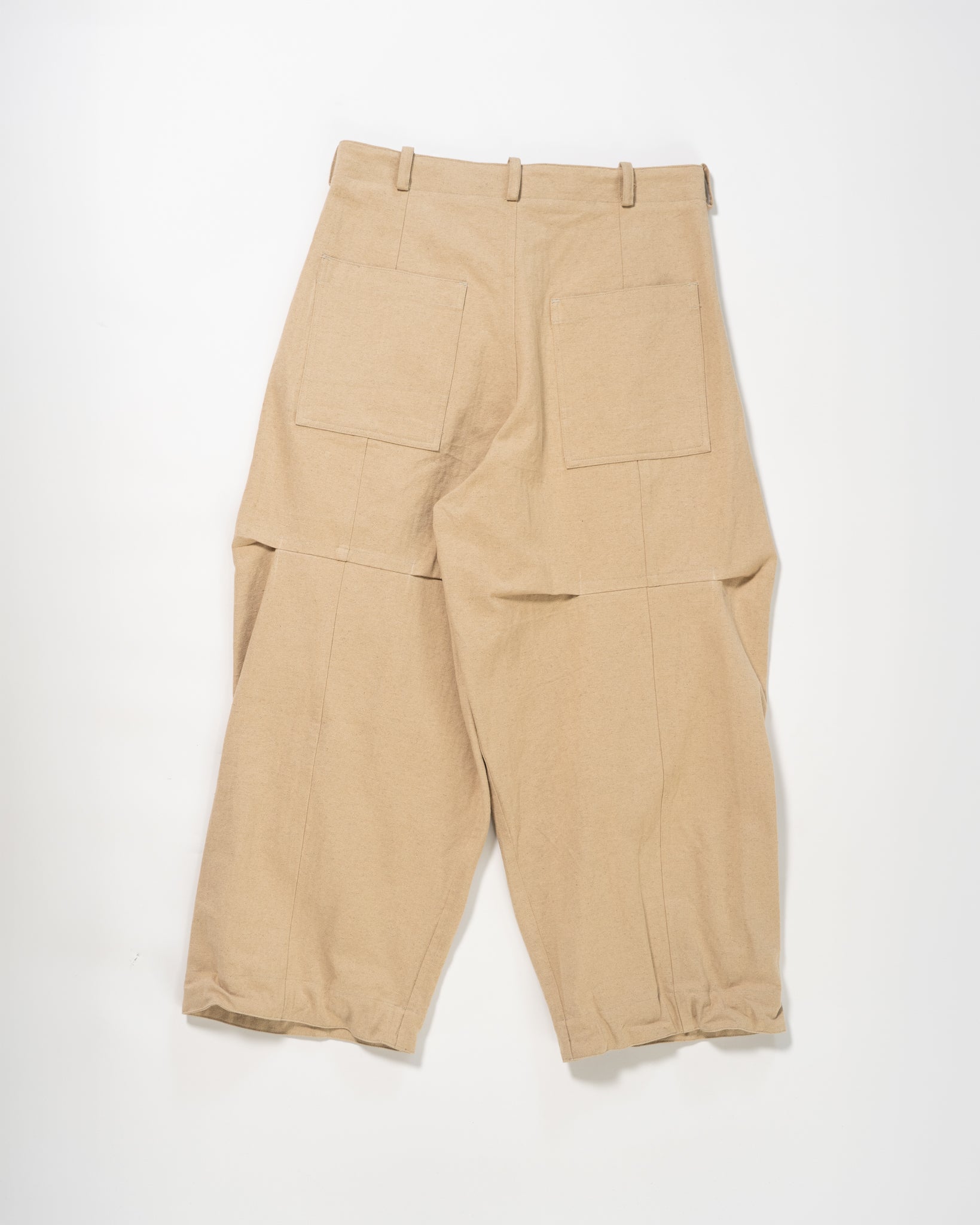 Balloon trouser - Cotton Linen Herringbone