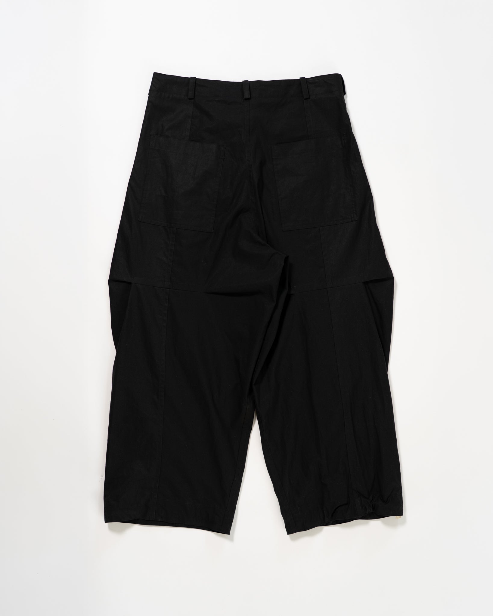 Balloon trouser - Black Cotton