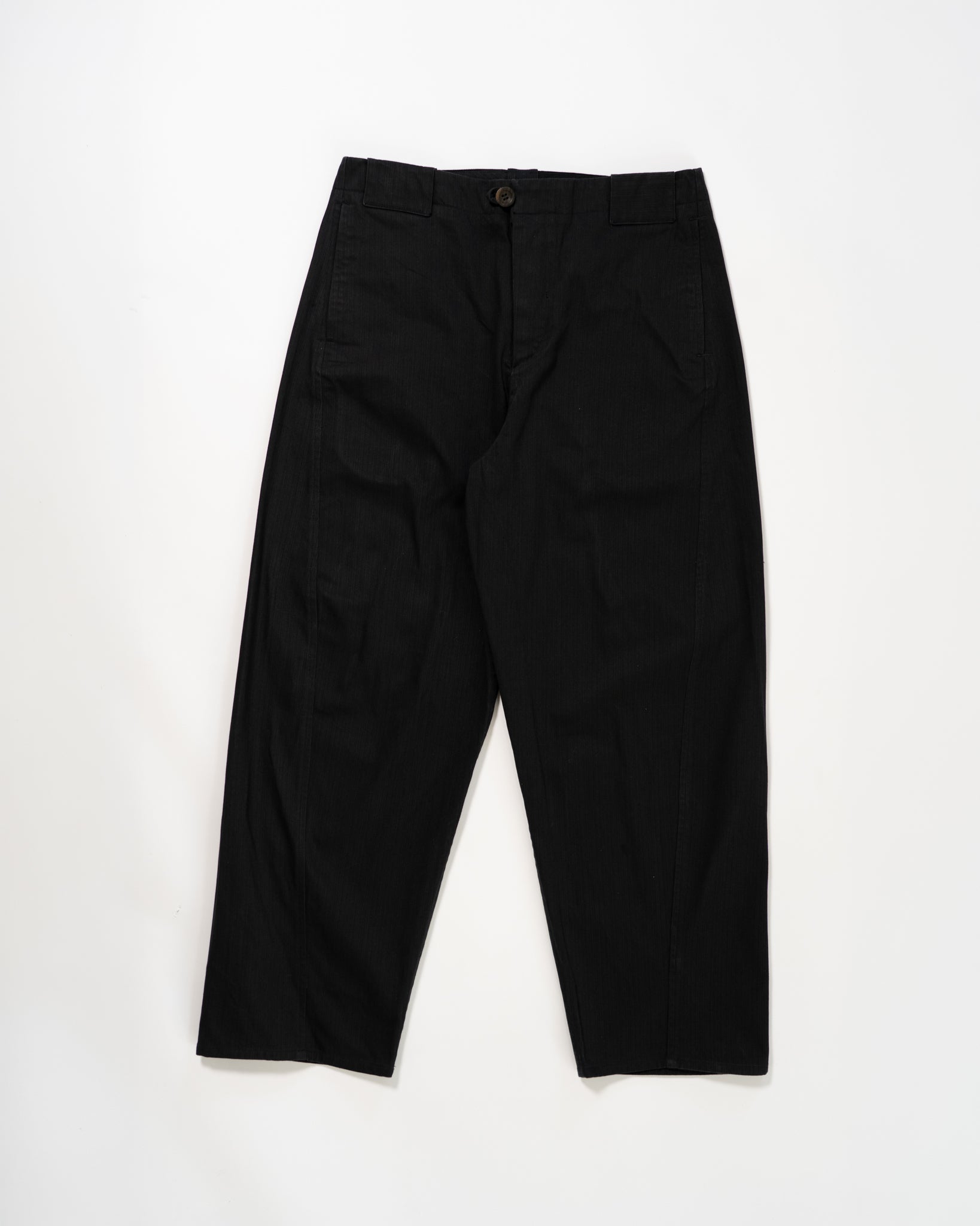 Worker Trouser - Black Cotton Canvas