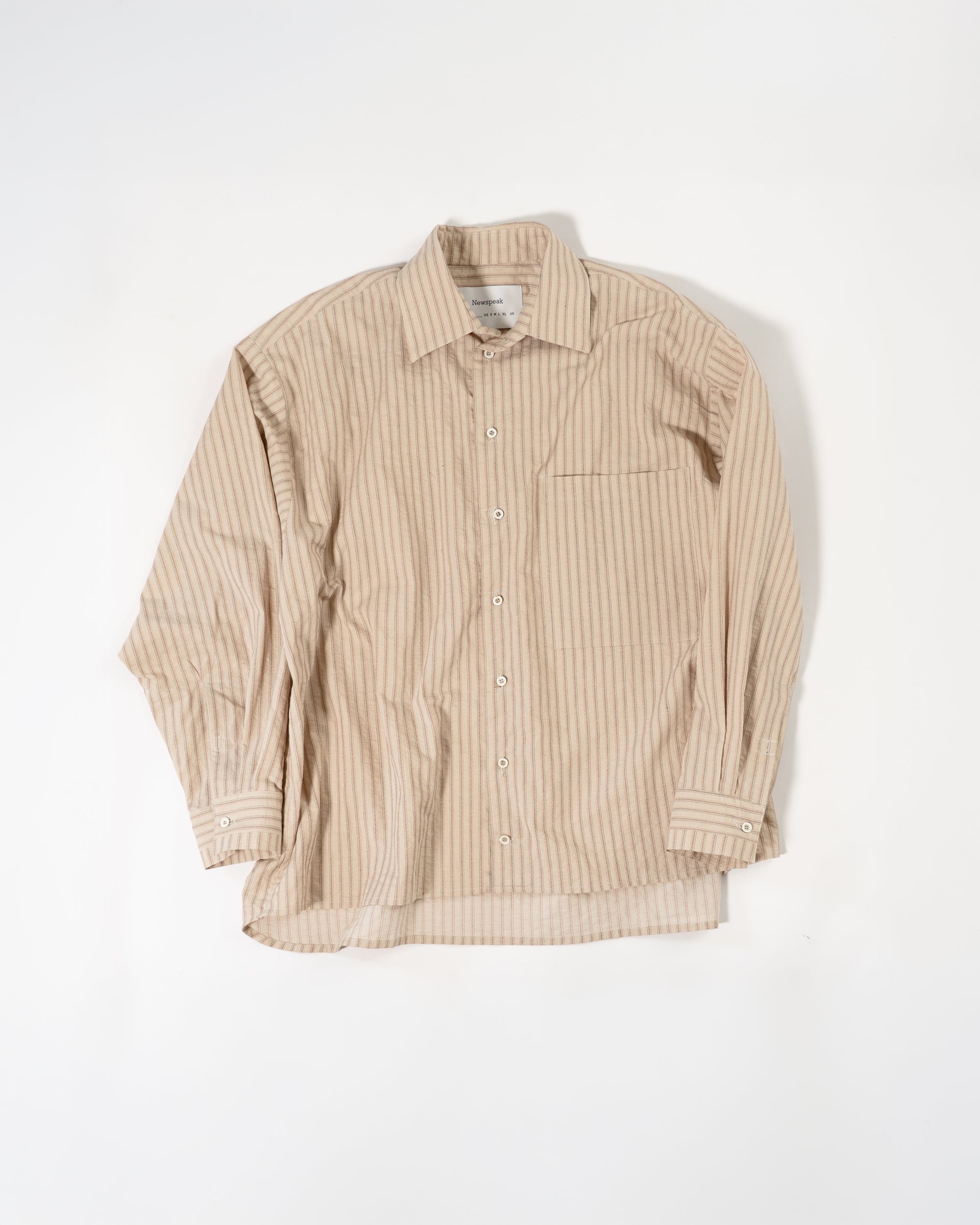 Classic Shirt - Brown Stripe Shirting