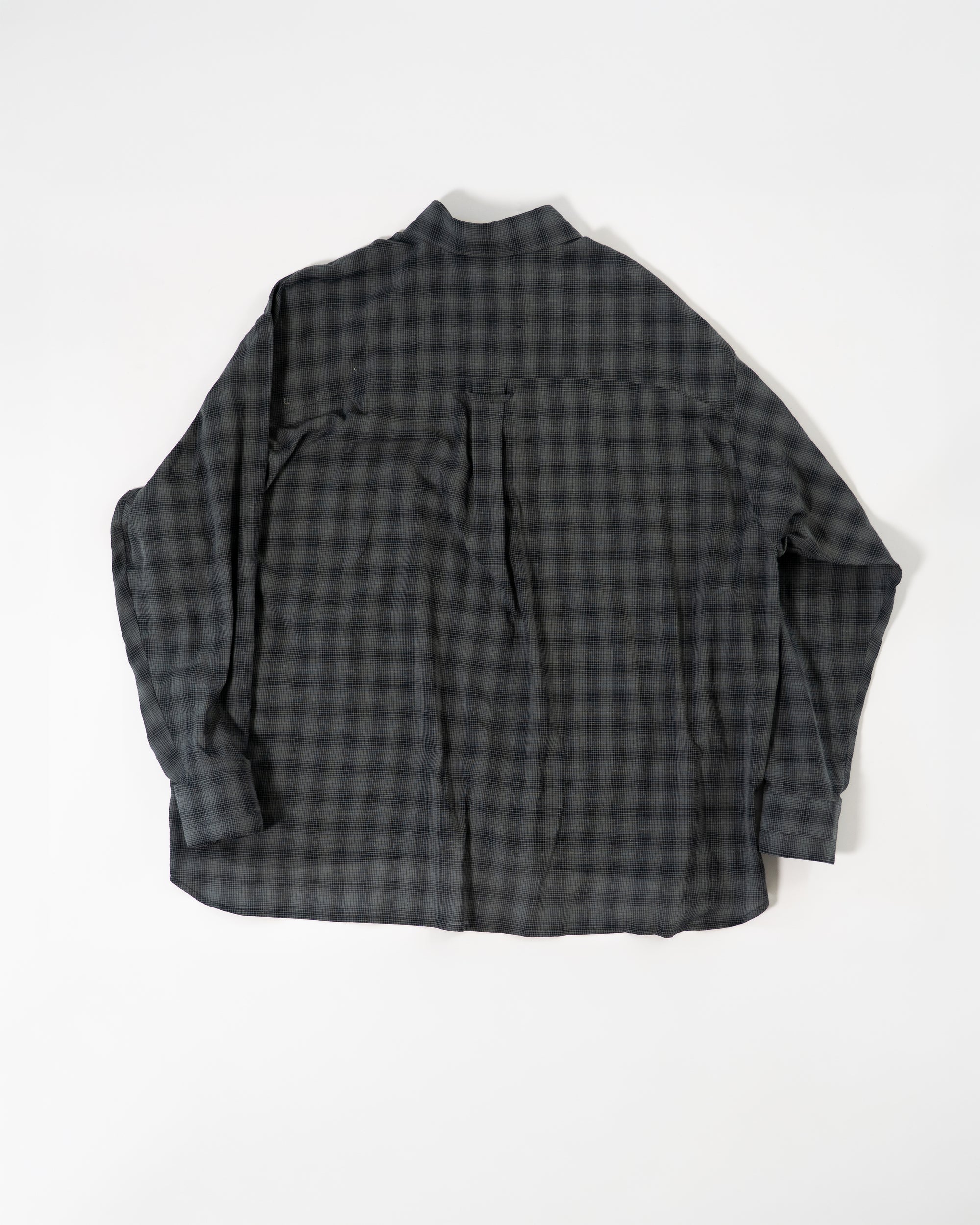 Classic Shirt - Black and Grey Checked Shirting