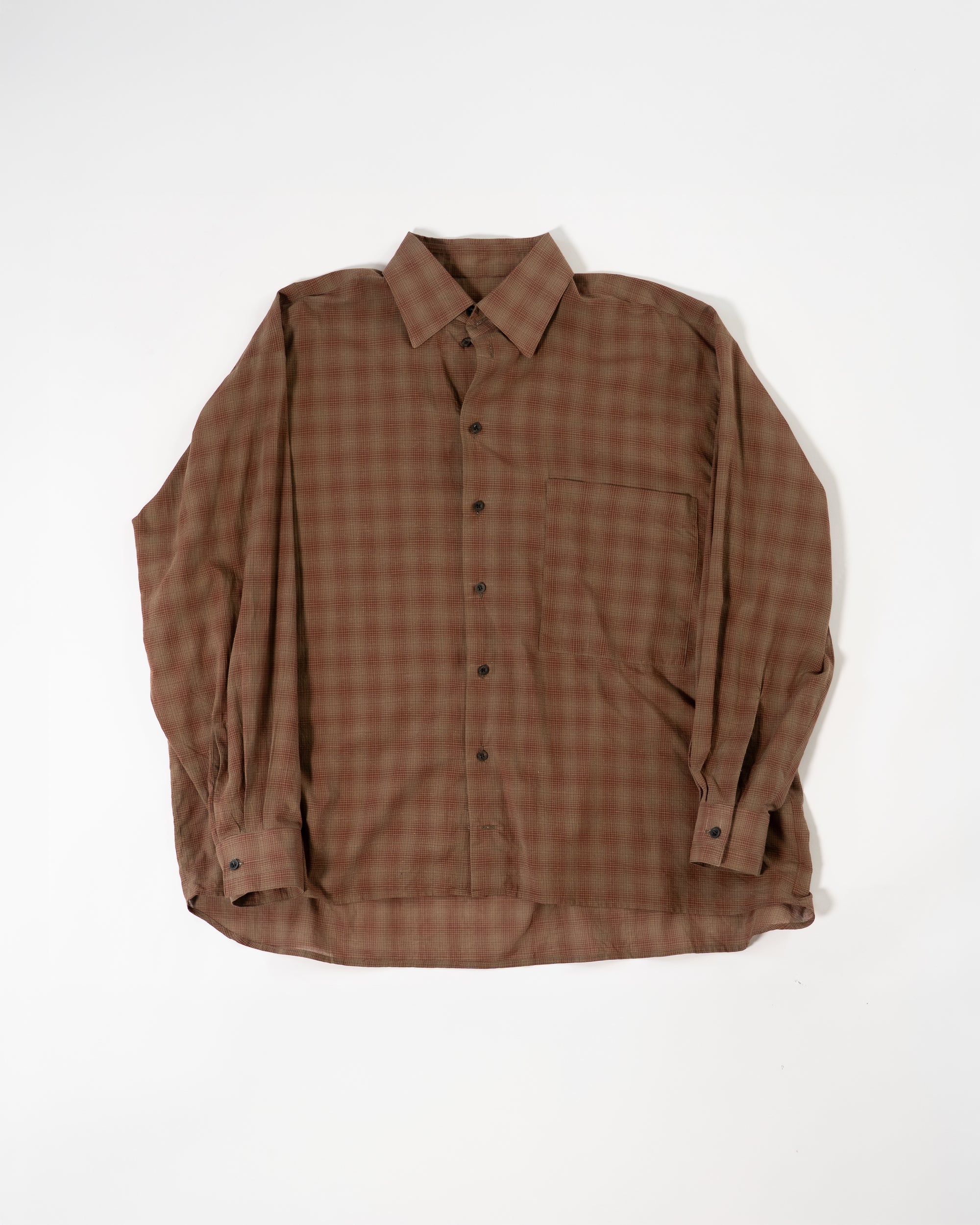 Classic Shirt - Brown Checked Shirting