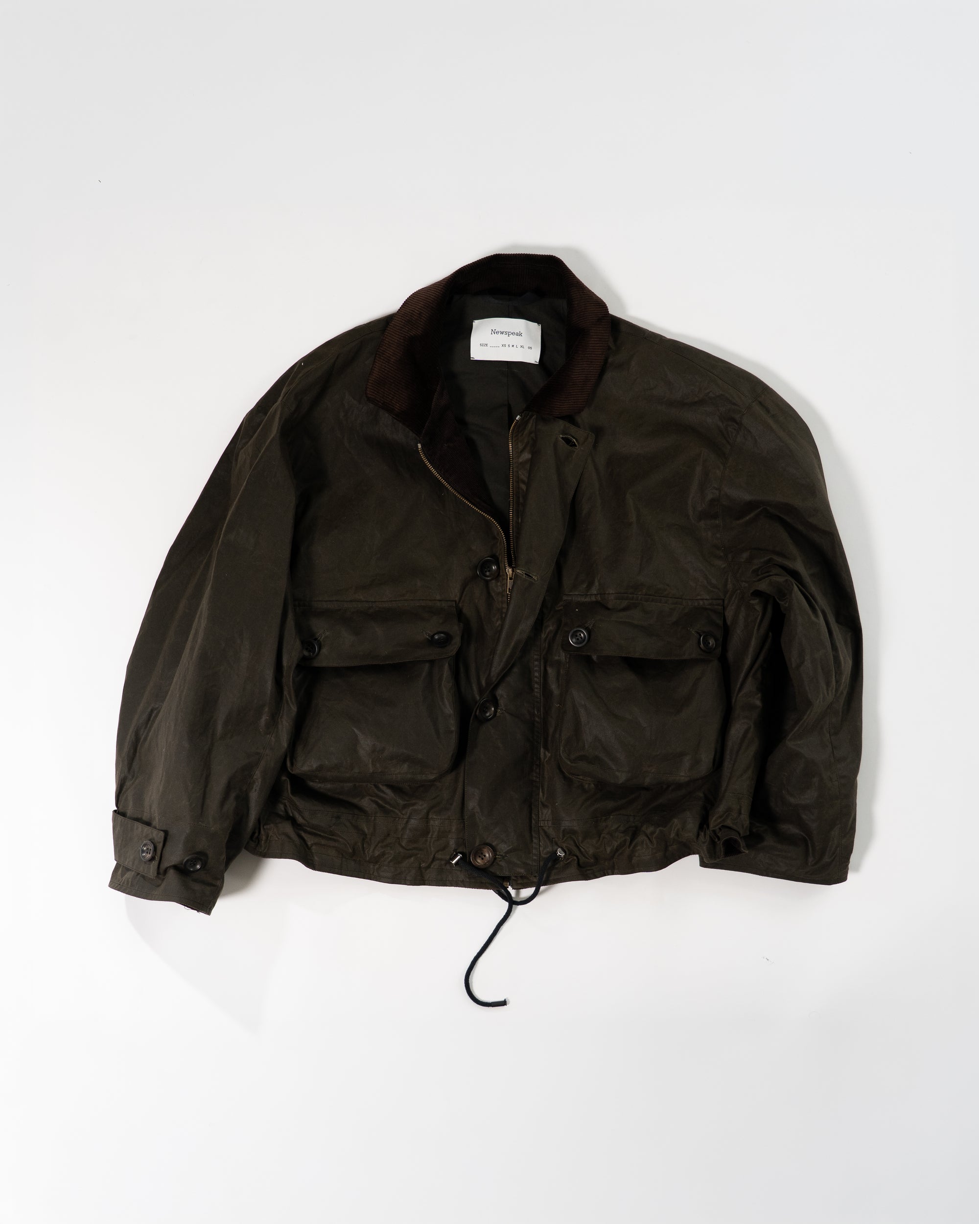 Utility Jacket - Green Waxed Cotton