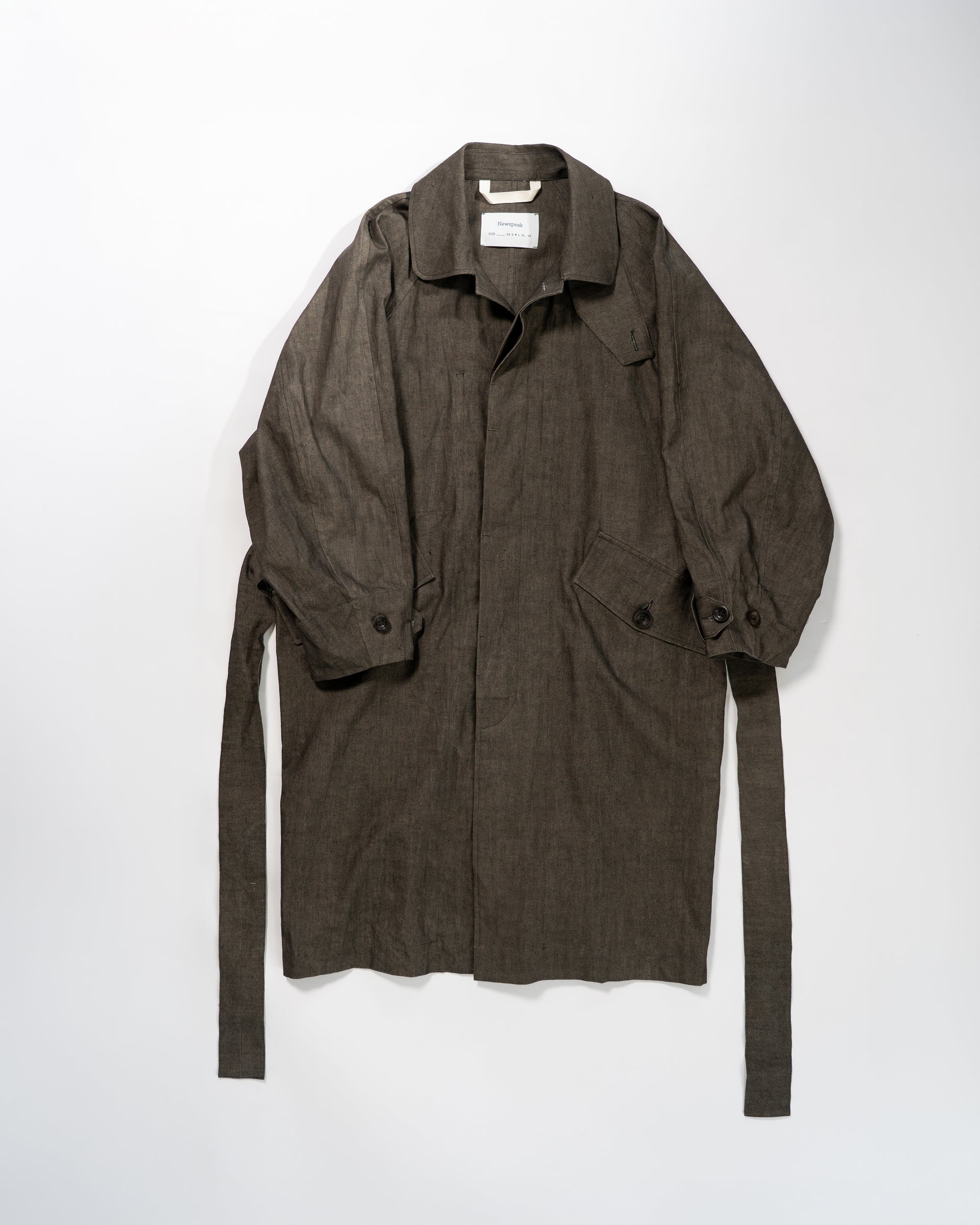 Raglan coat - Sumi Dye Canvas