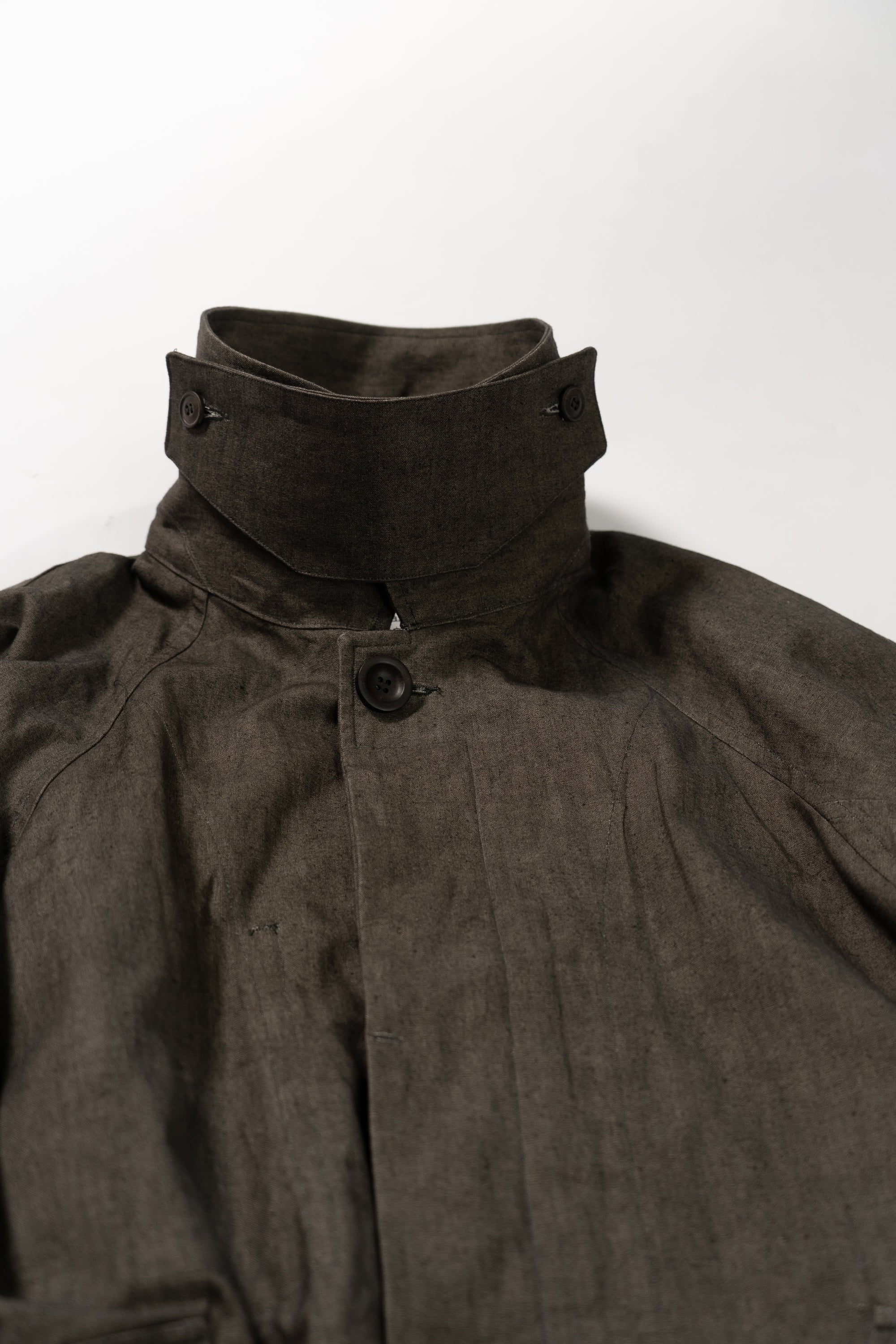 Raglan coat - Sumi Dye Canvas