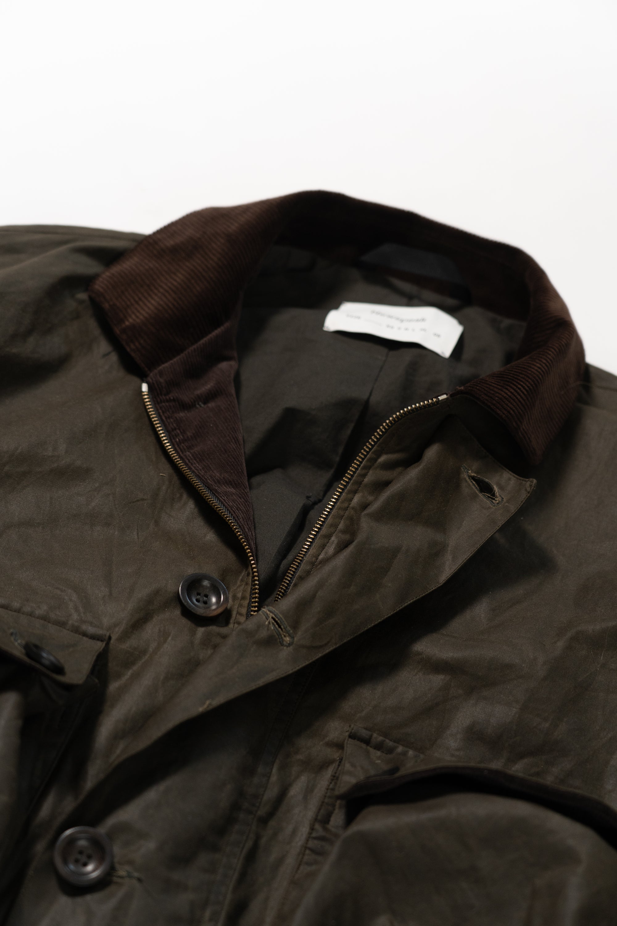 Utility Jacket - Green Waxed Cotton