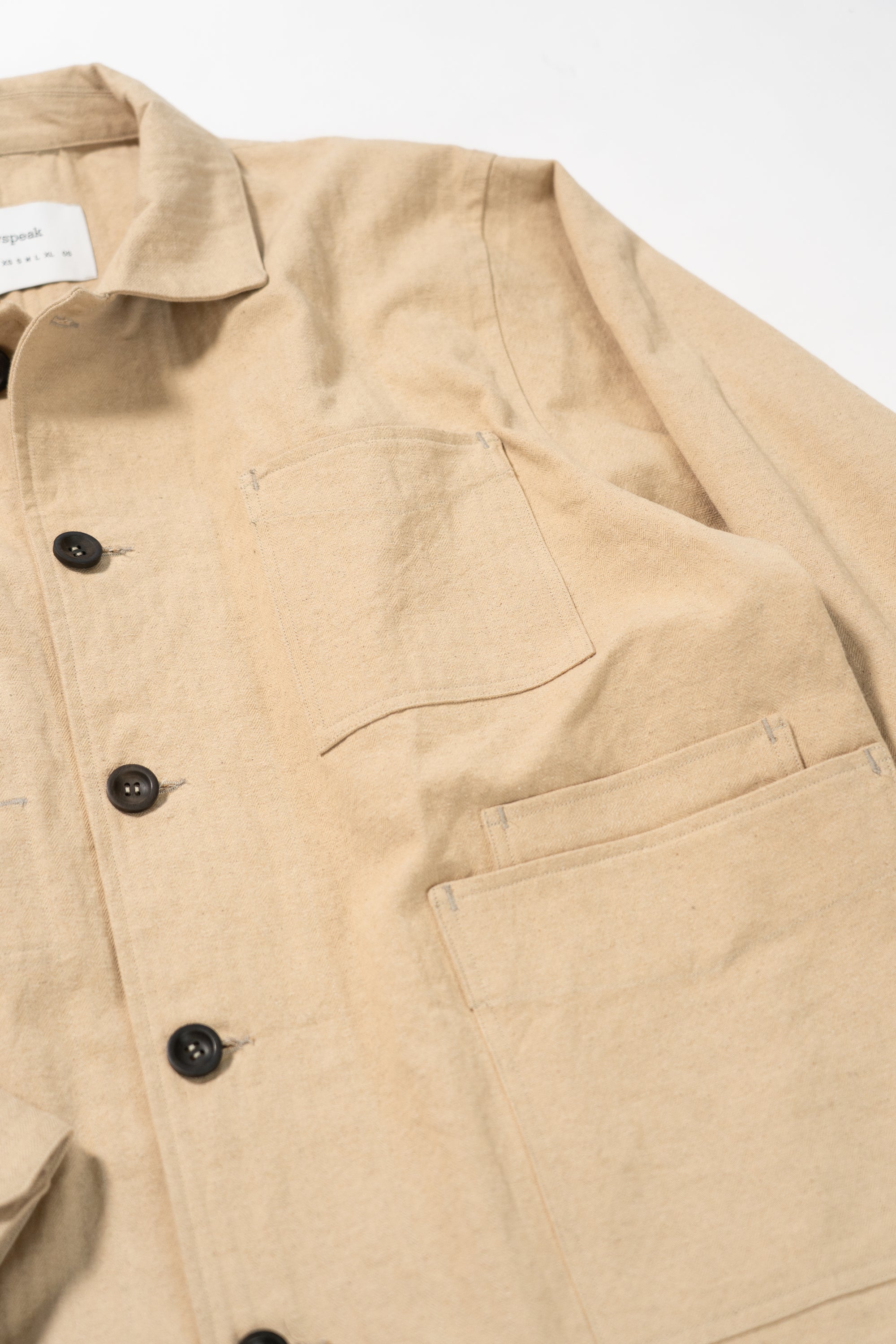 Chore jacket - Cotton Linen Herringbone