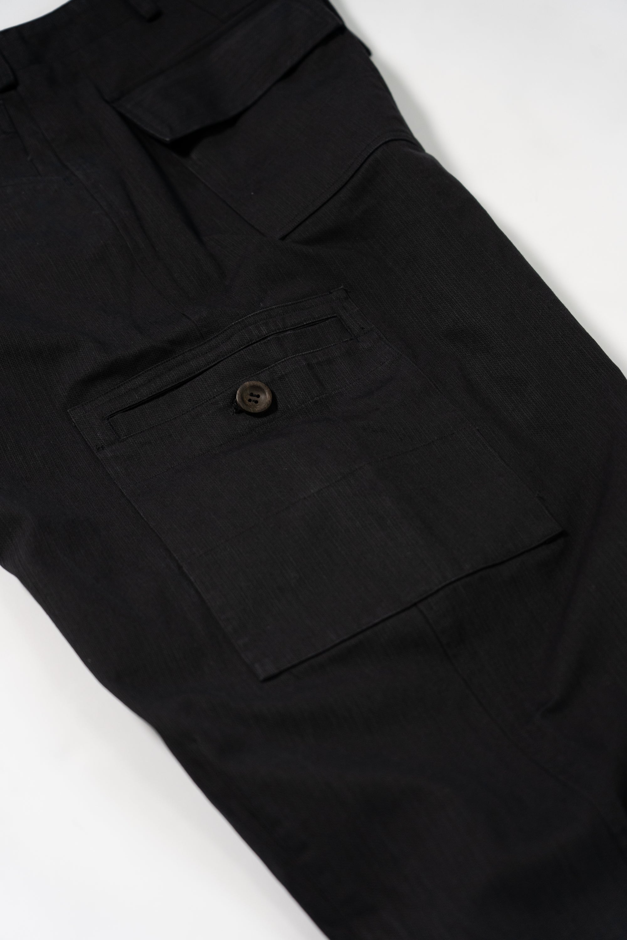 Cargo Trouser - Black Canvas