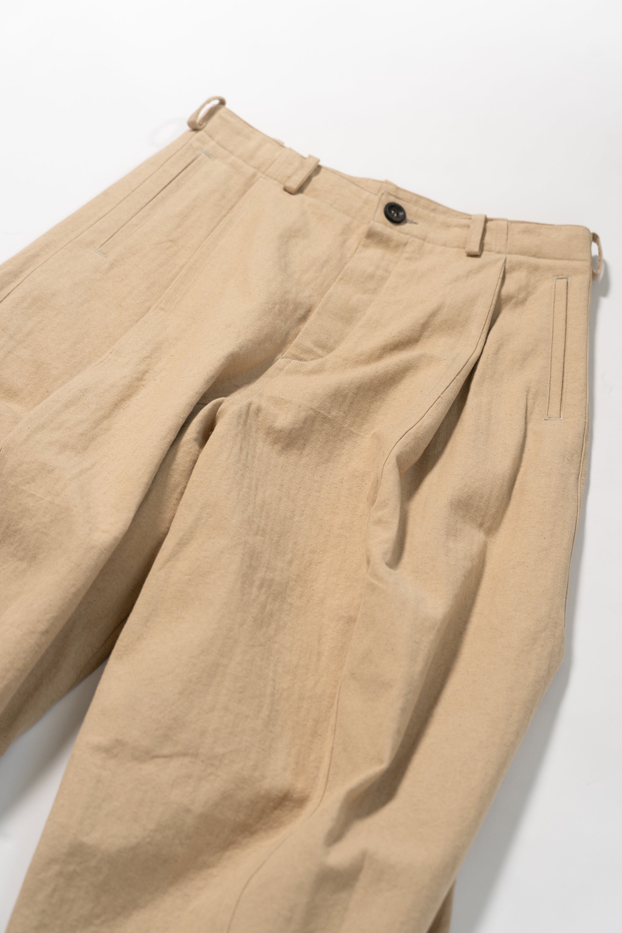 Balloon trouser - Cotton Linen Herringbone