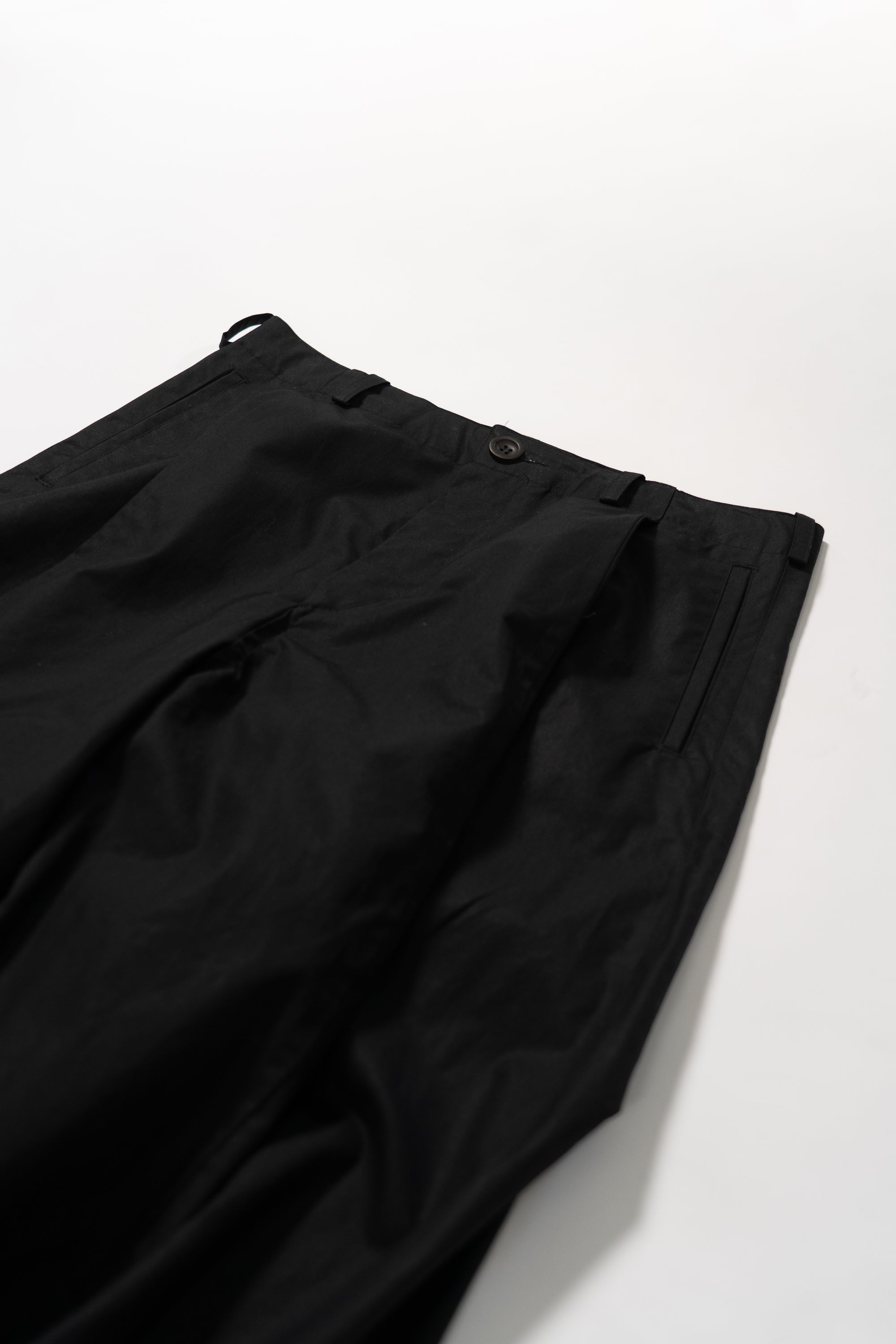 Balloon trouser - Black Cotton