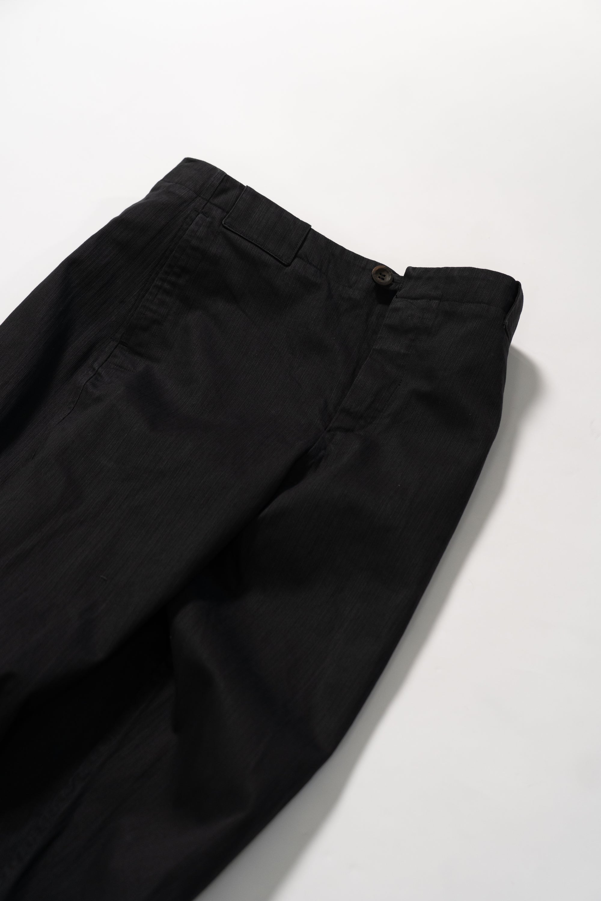 Worker Trouser - Black Cotton Canvas