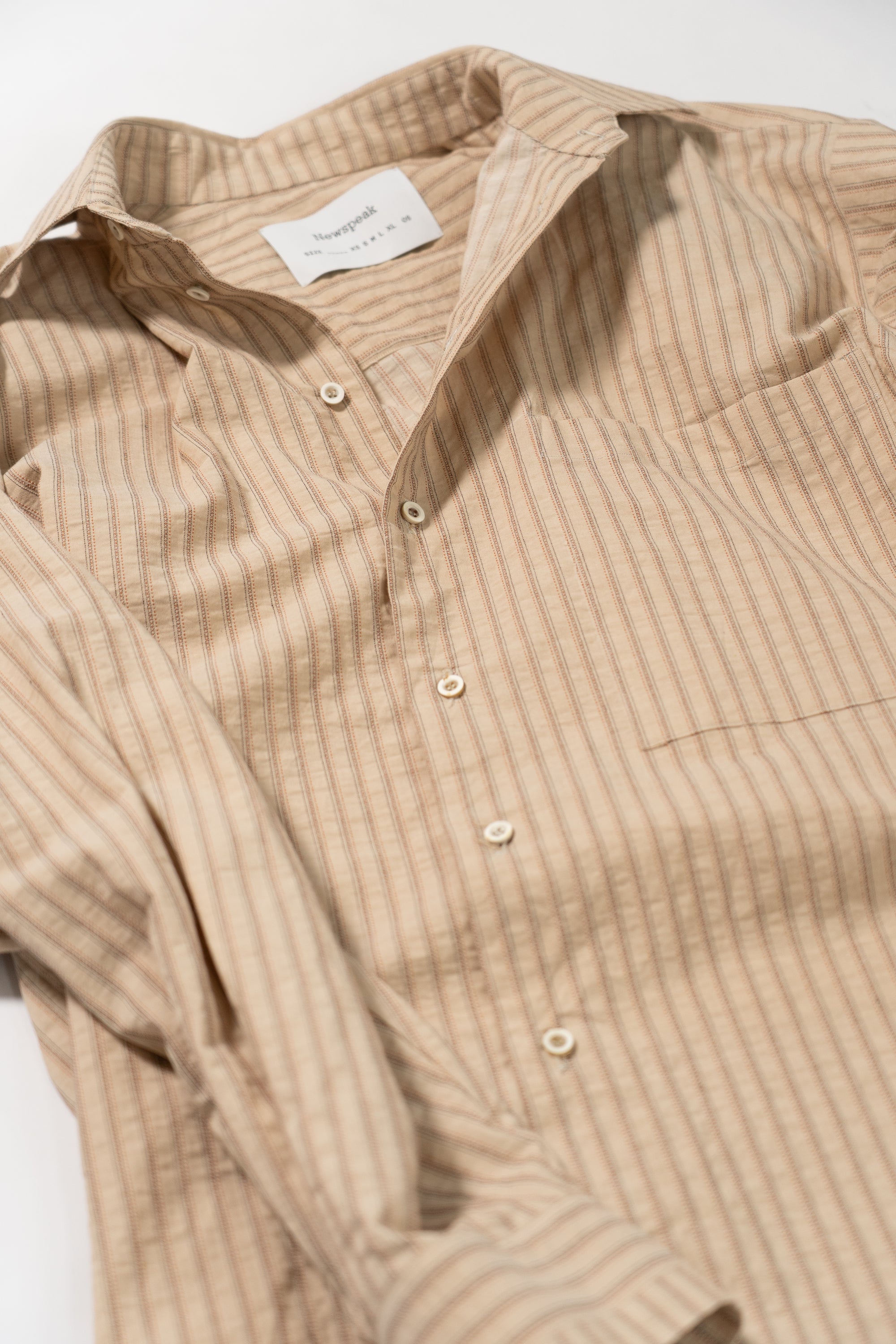 Classic Shirt - Brown Stripe Shirting