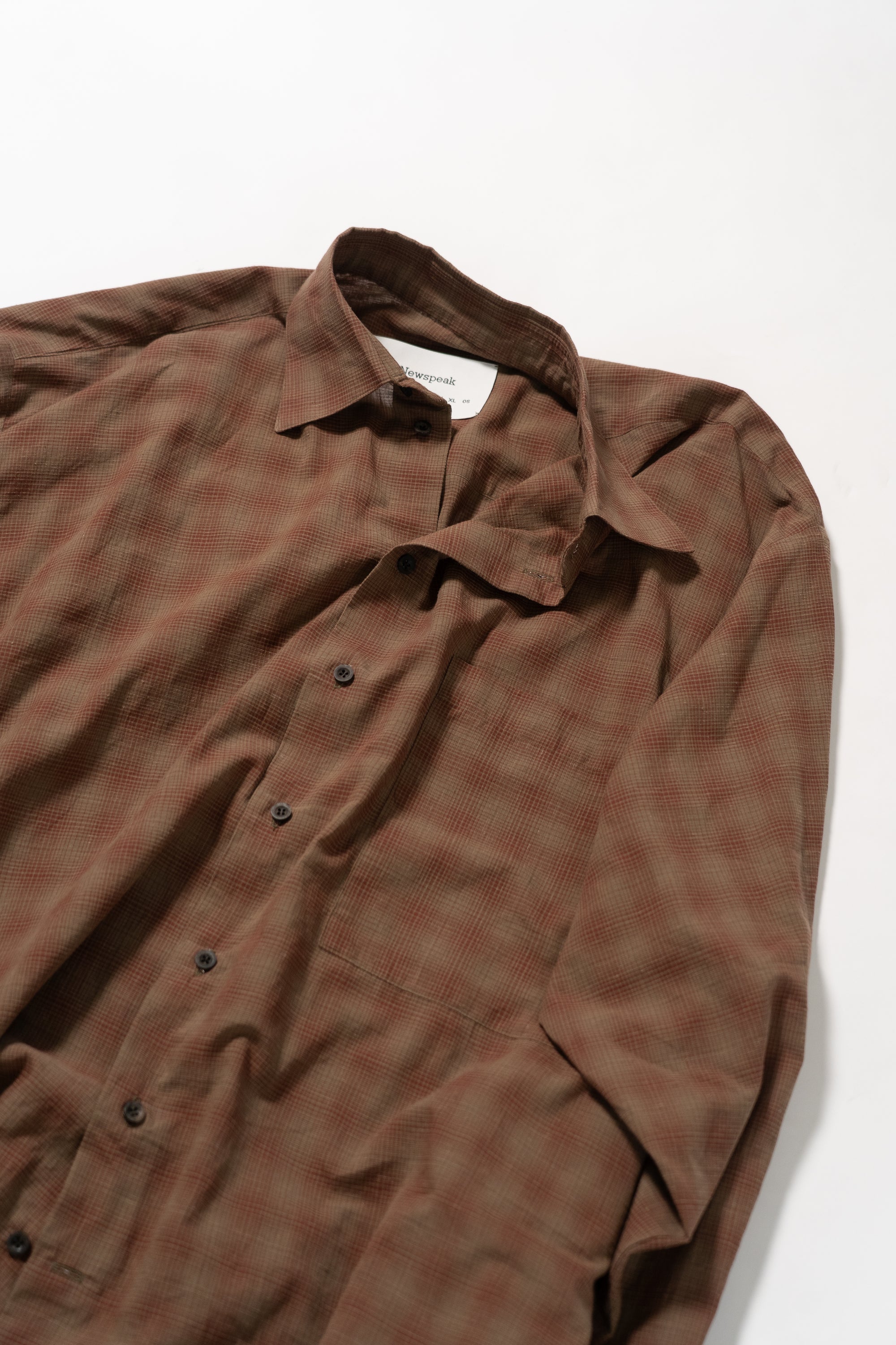 Classic Shirt - Brown Checked Shirting