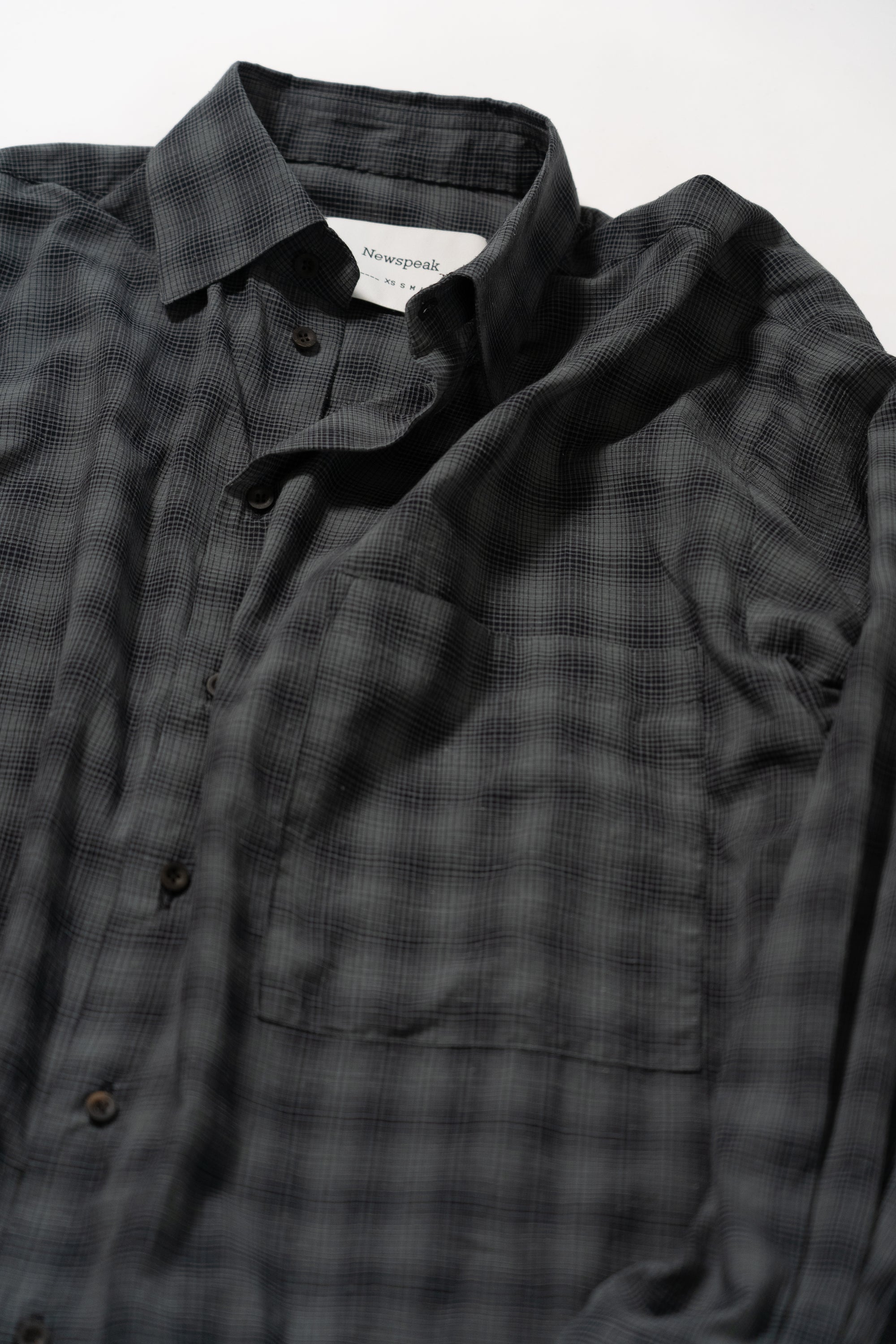 Classic Shirt - Black and Grey Checked Shirting