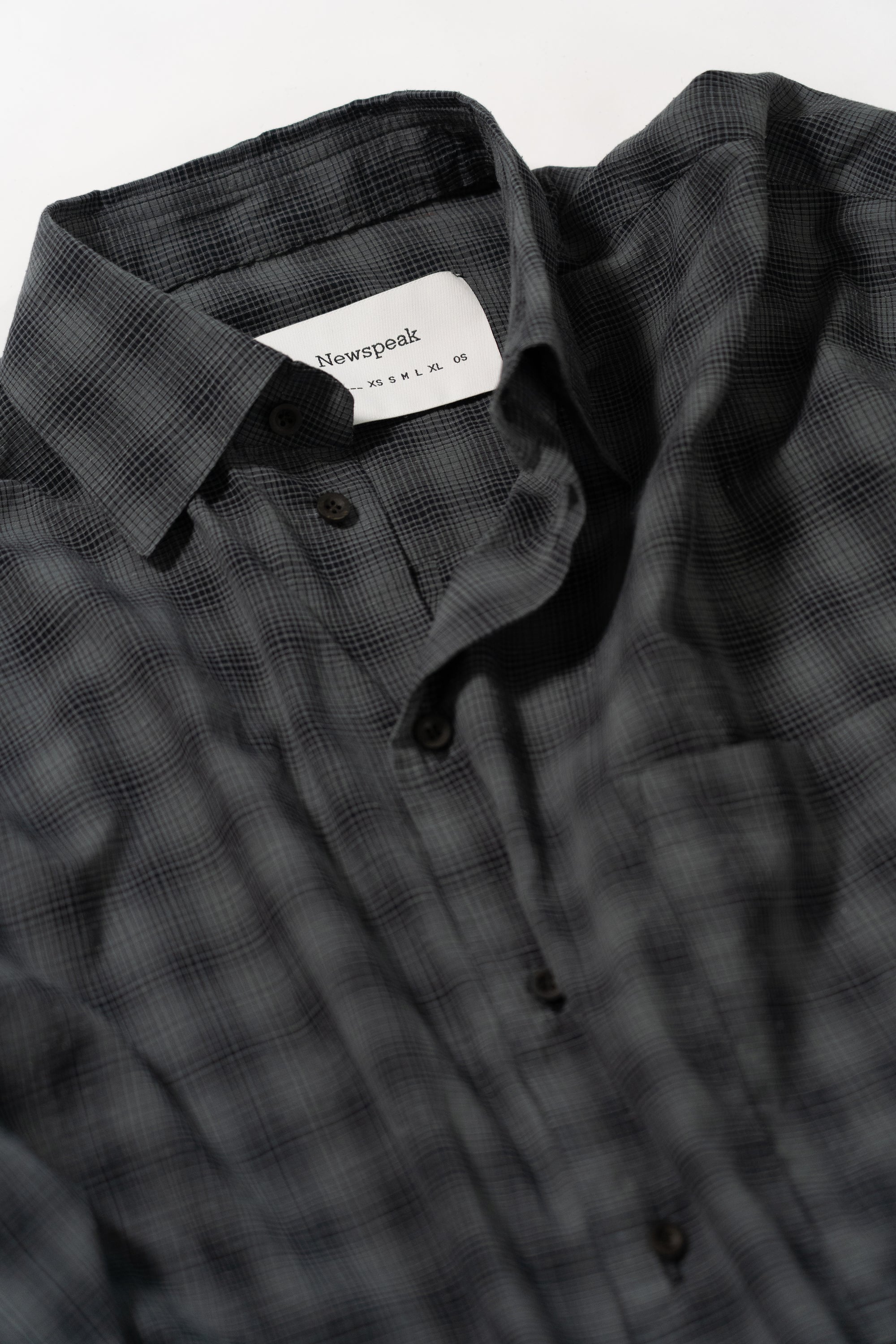 Classic Shirt - Black and Grey Checked Shirting