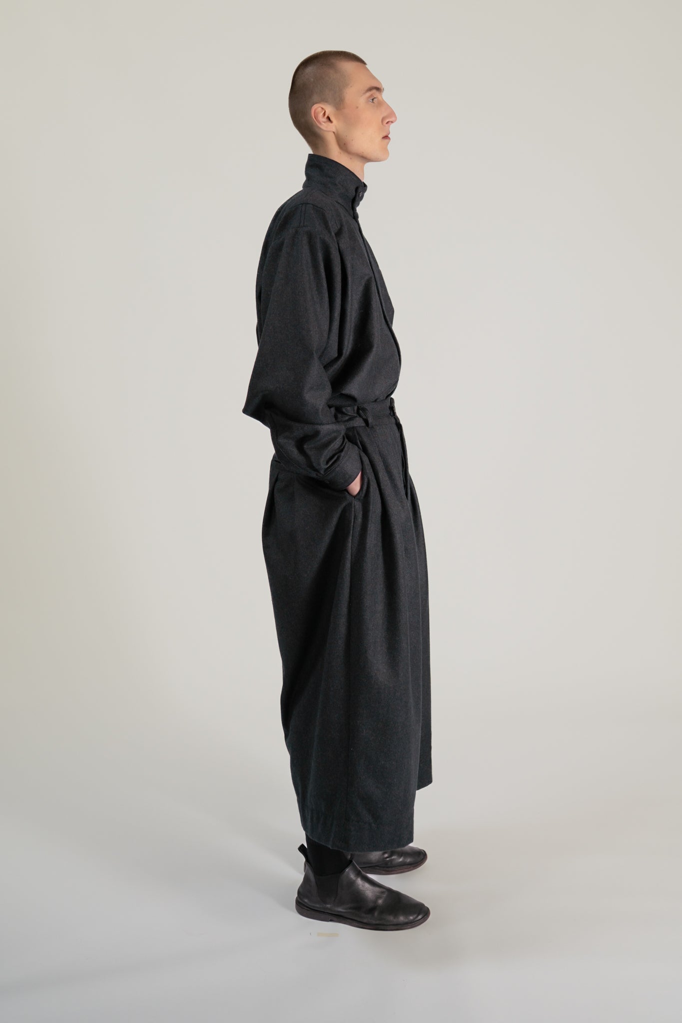 Volendam trouser - Oxbridge 120's flannel wool