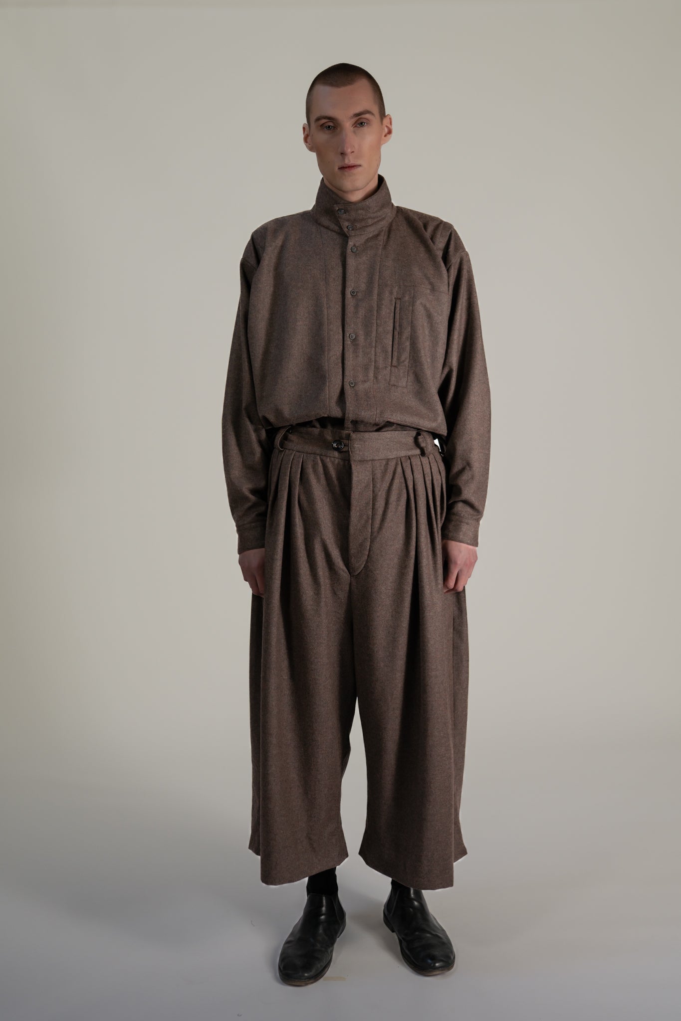 Volendam trouser - Oxbridge 120's flannel wool (Copy)