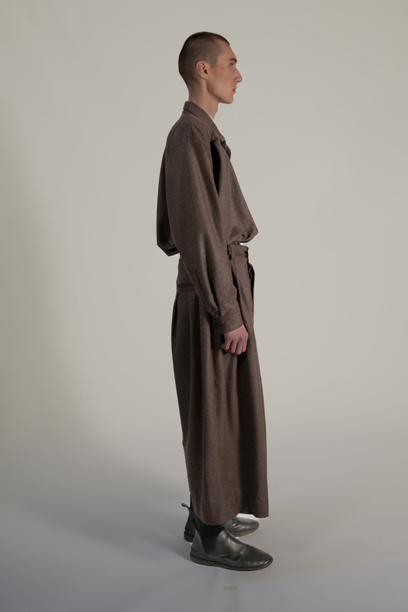 Volendam trouser - Oxbridge 120's flannel wool (Copy)