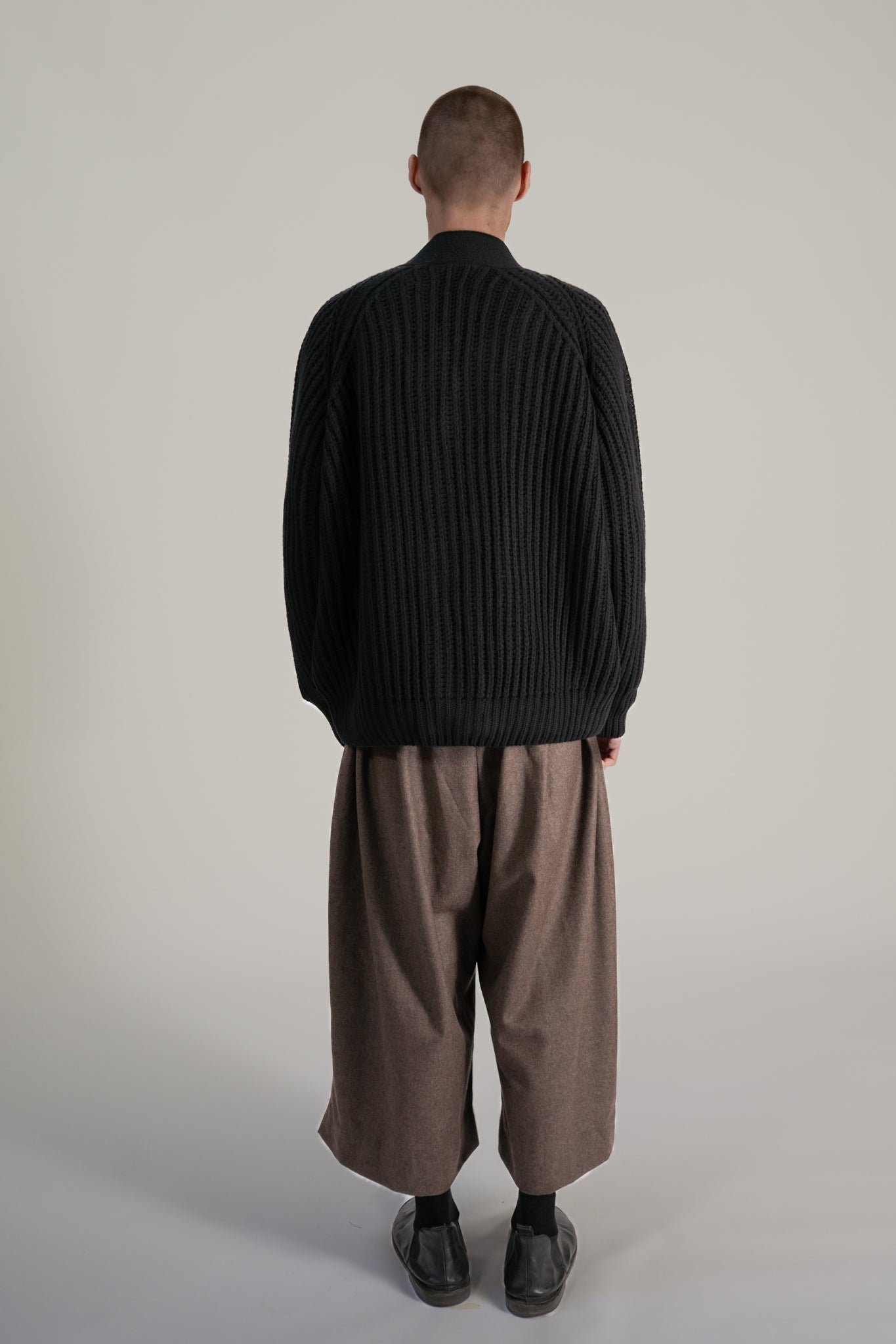 chunky grandpa cardigan - extra fine merino wool