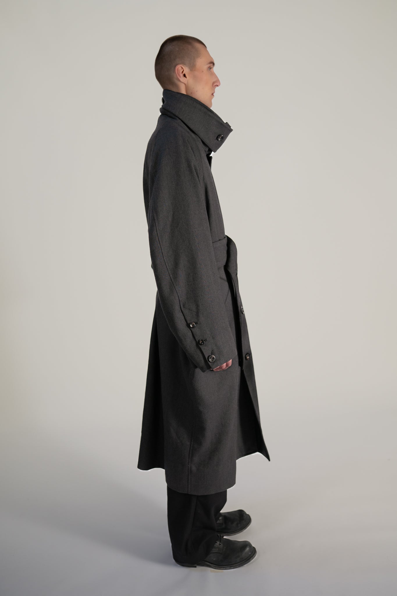 Raglan sleeve overcoat - RWS Herringbone Wool – Newspeak Studio