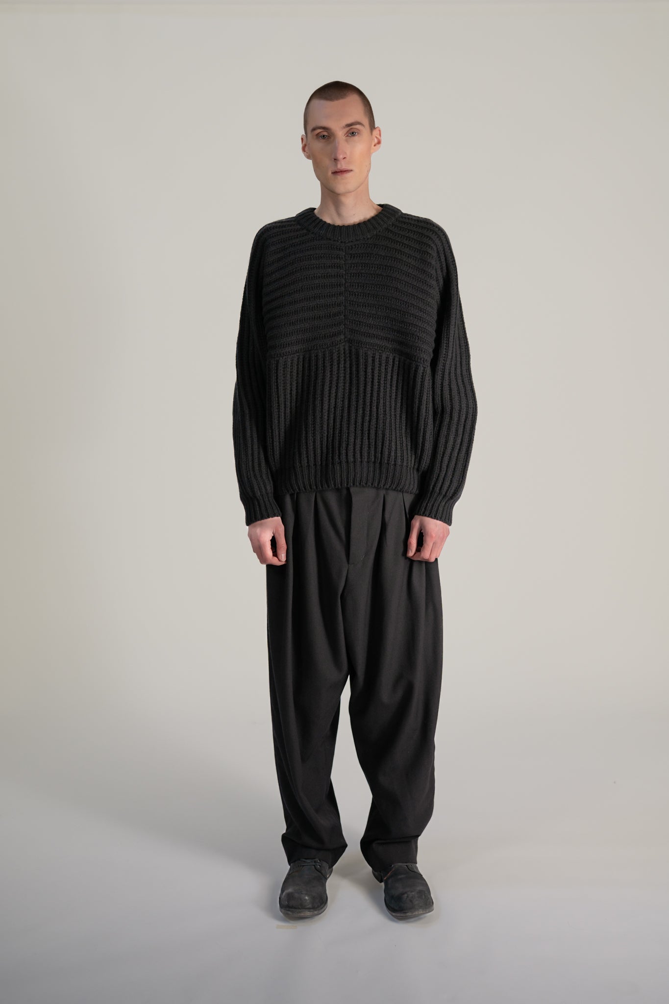 heavy fisherman crewneck - Extra fine merino wool