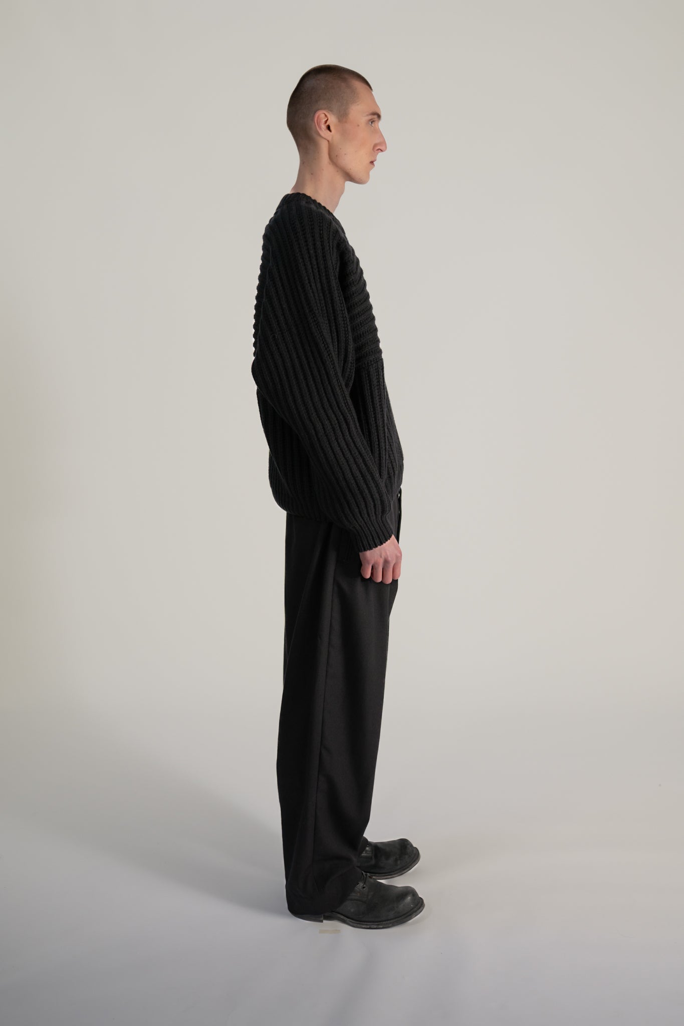 heavy fisherman crewneck - Extra fine merino wool