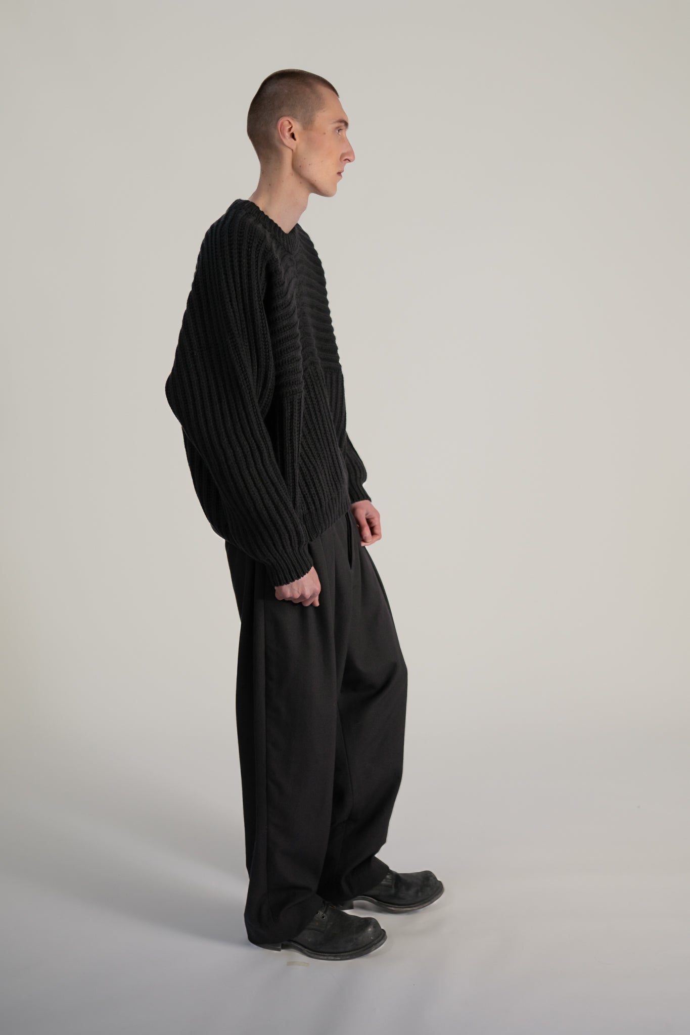 heavy fisherman crewneck - Extra fine merino wool