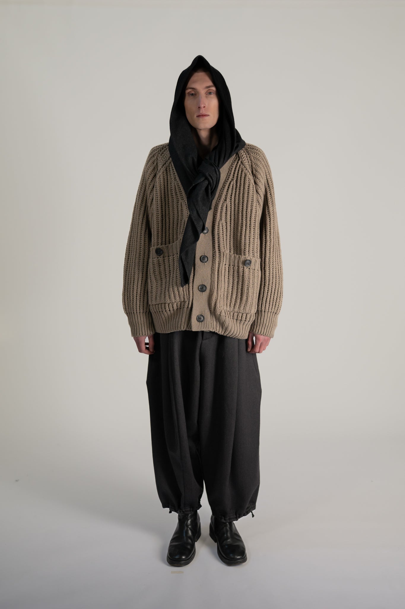 triangle scarf - oxbridge 120's flannel wool