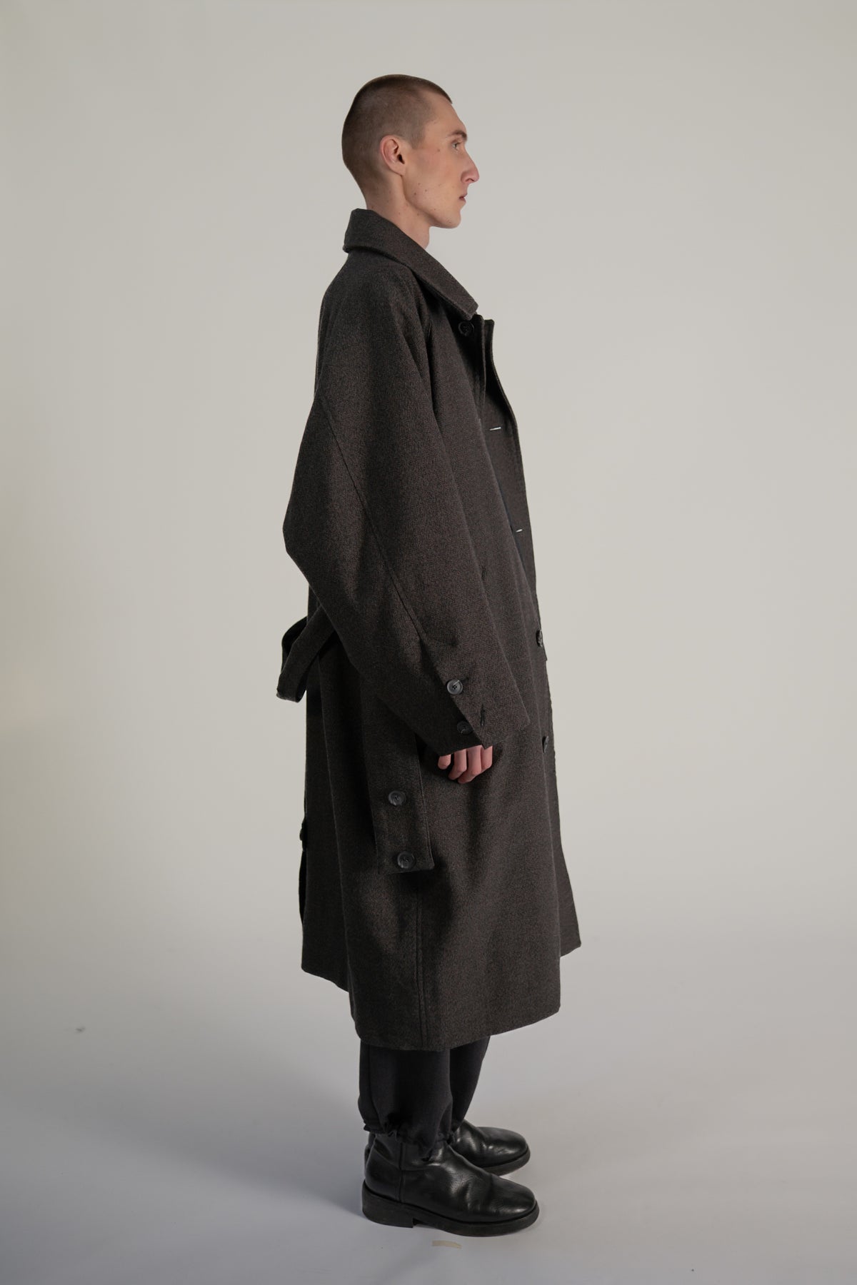Raglan sleeve overcoat - Thorn Proof Wool