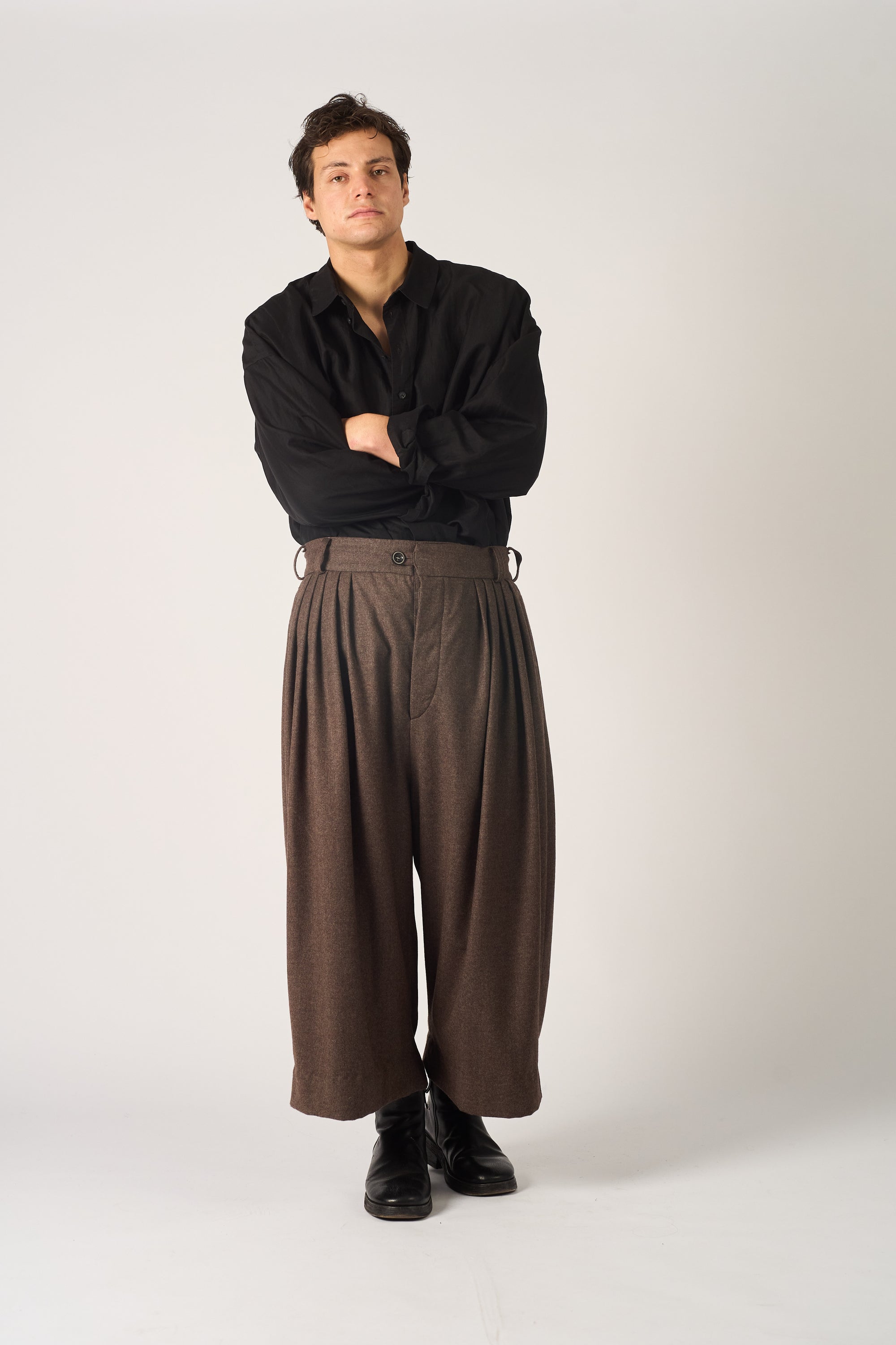 Volendam trouser - Oxbridge 120's flannel wool (Copy)