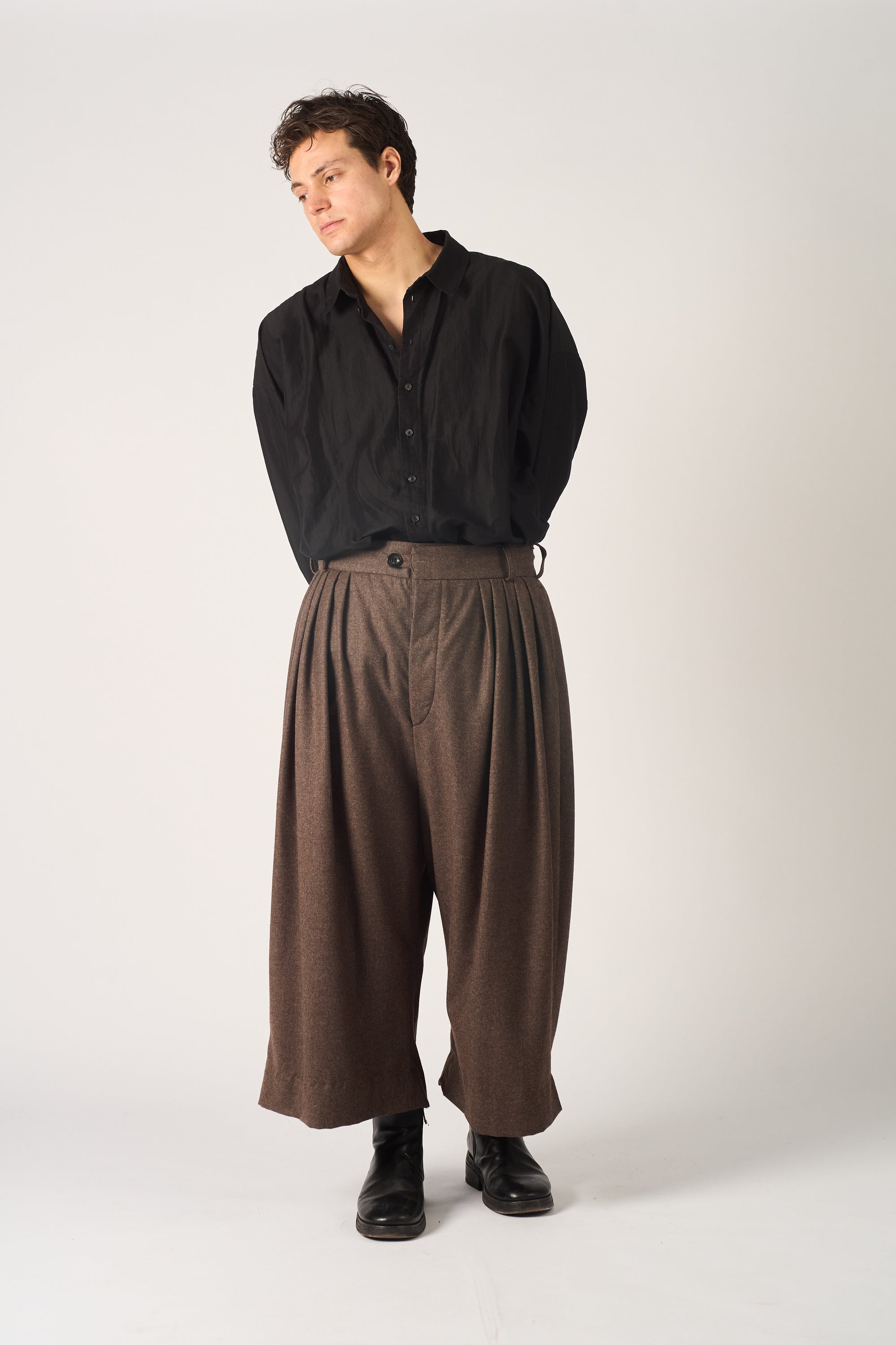 Volendam trouser - Oxbridge 120's flannel wool (Copy)