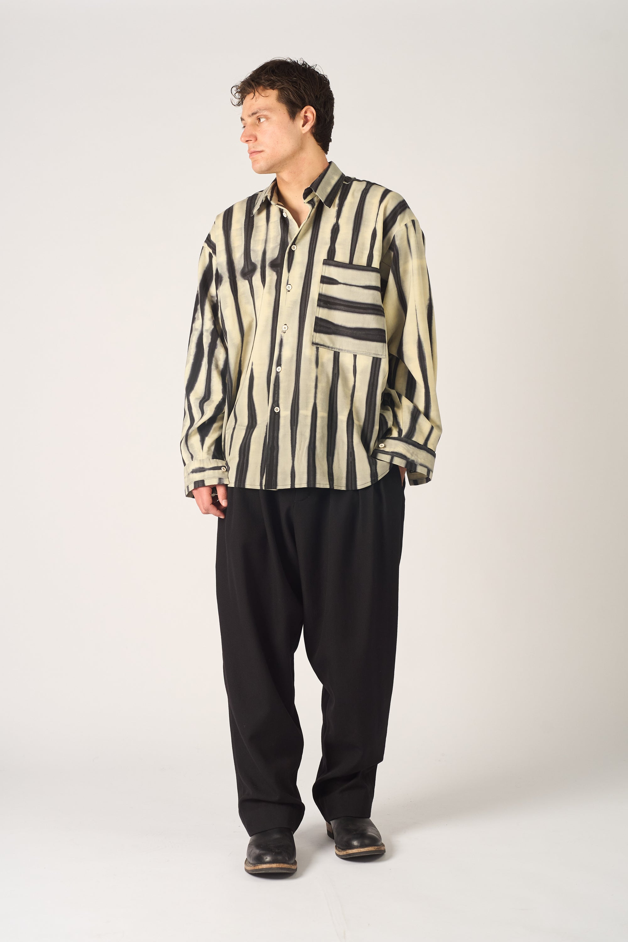 classic shirt - 100's hand dyed wool