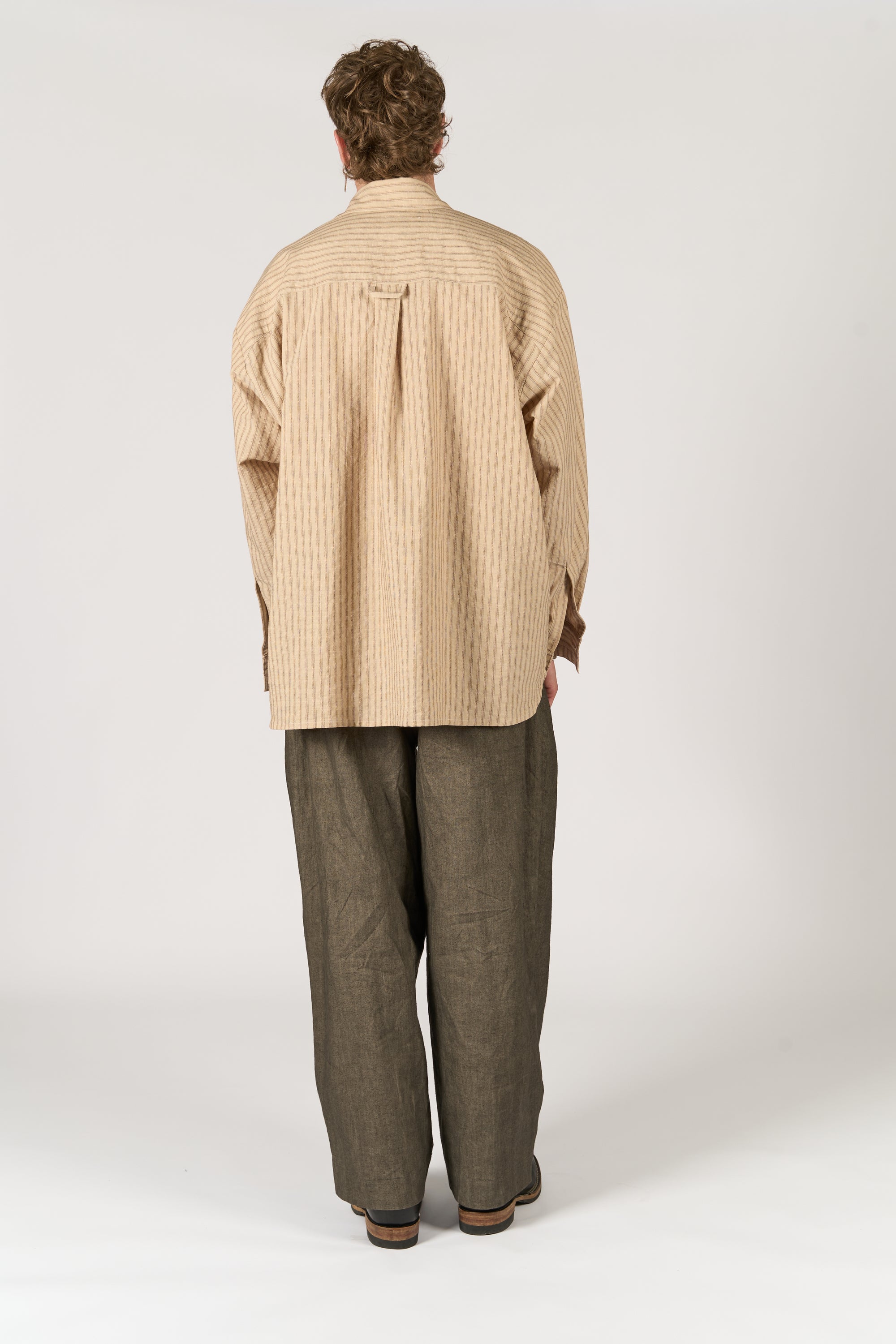 Classic Shirt - Brown Stripe Shirting