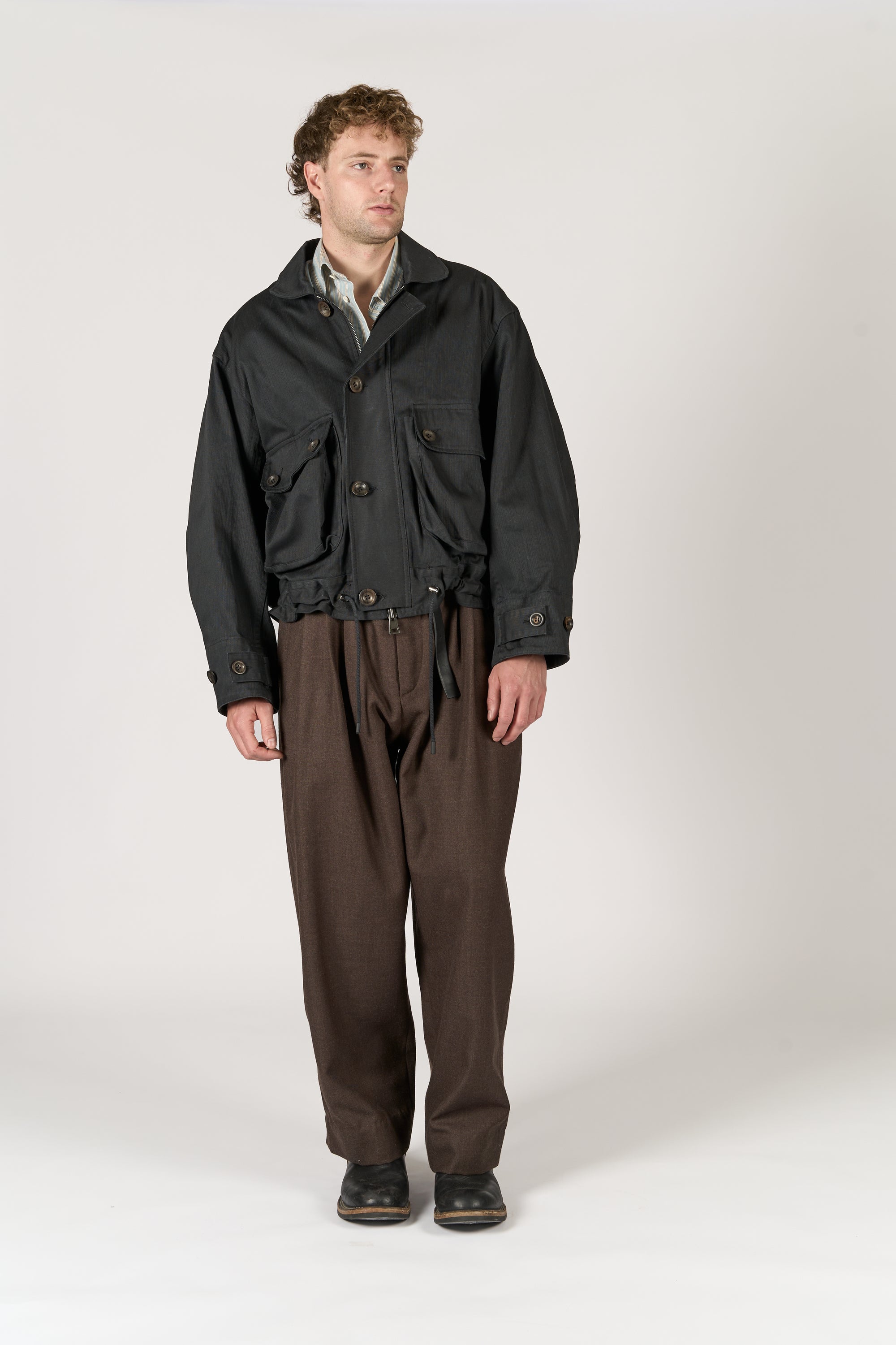 Utility Jacket - Black Canvas
